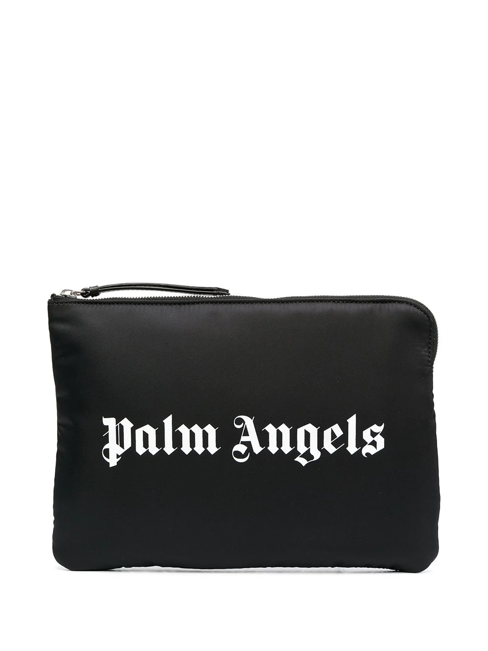 logo-print clutch bag - 1