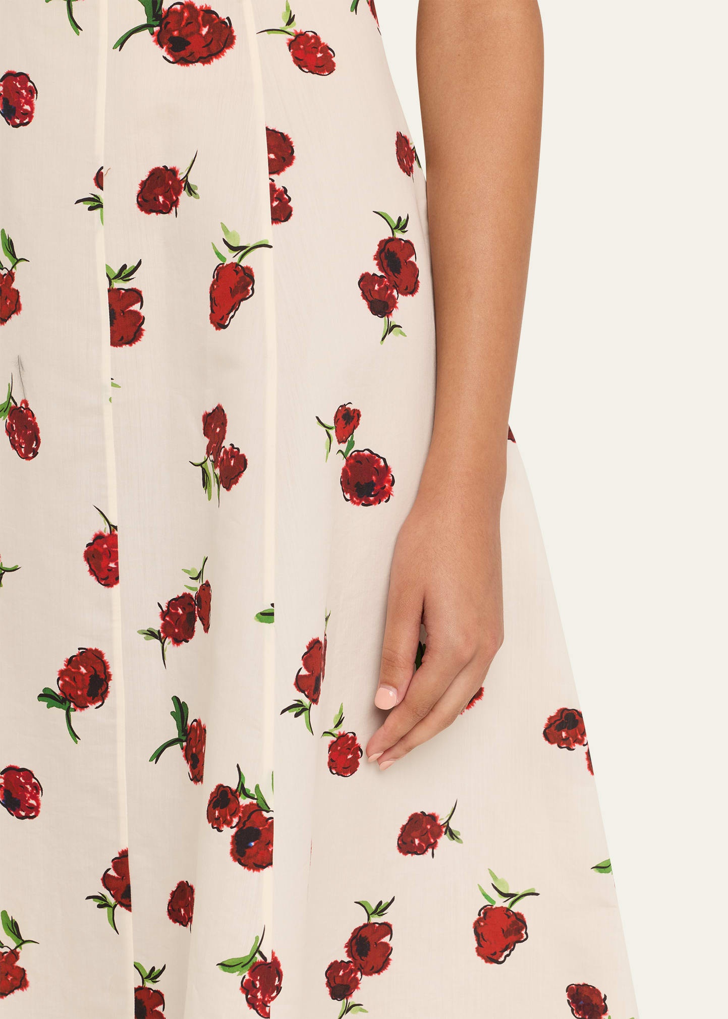 Isabella Floral Empire-Waist A-Line Midi Dress - 5