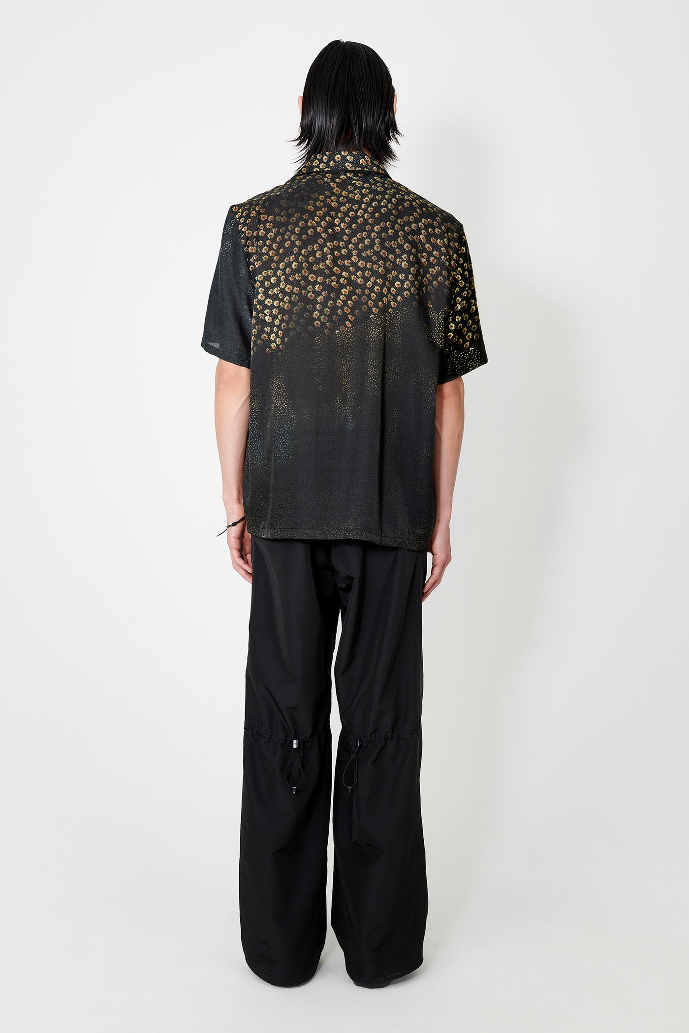 Box Shirt Shortsleeve Dark Flower Print - 5