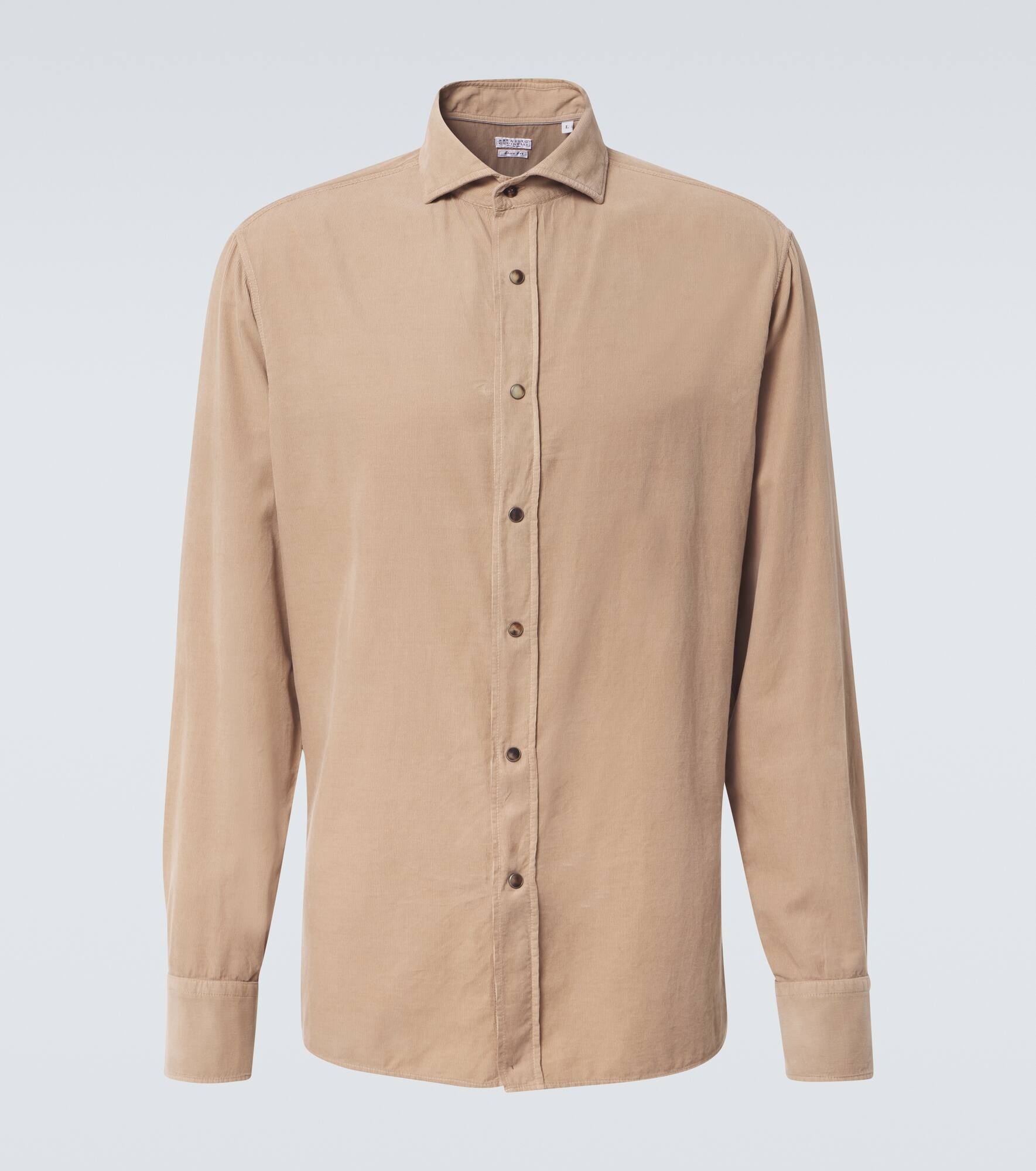 Cotton micro corduroy shirt - 1