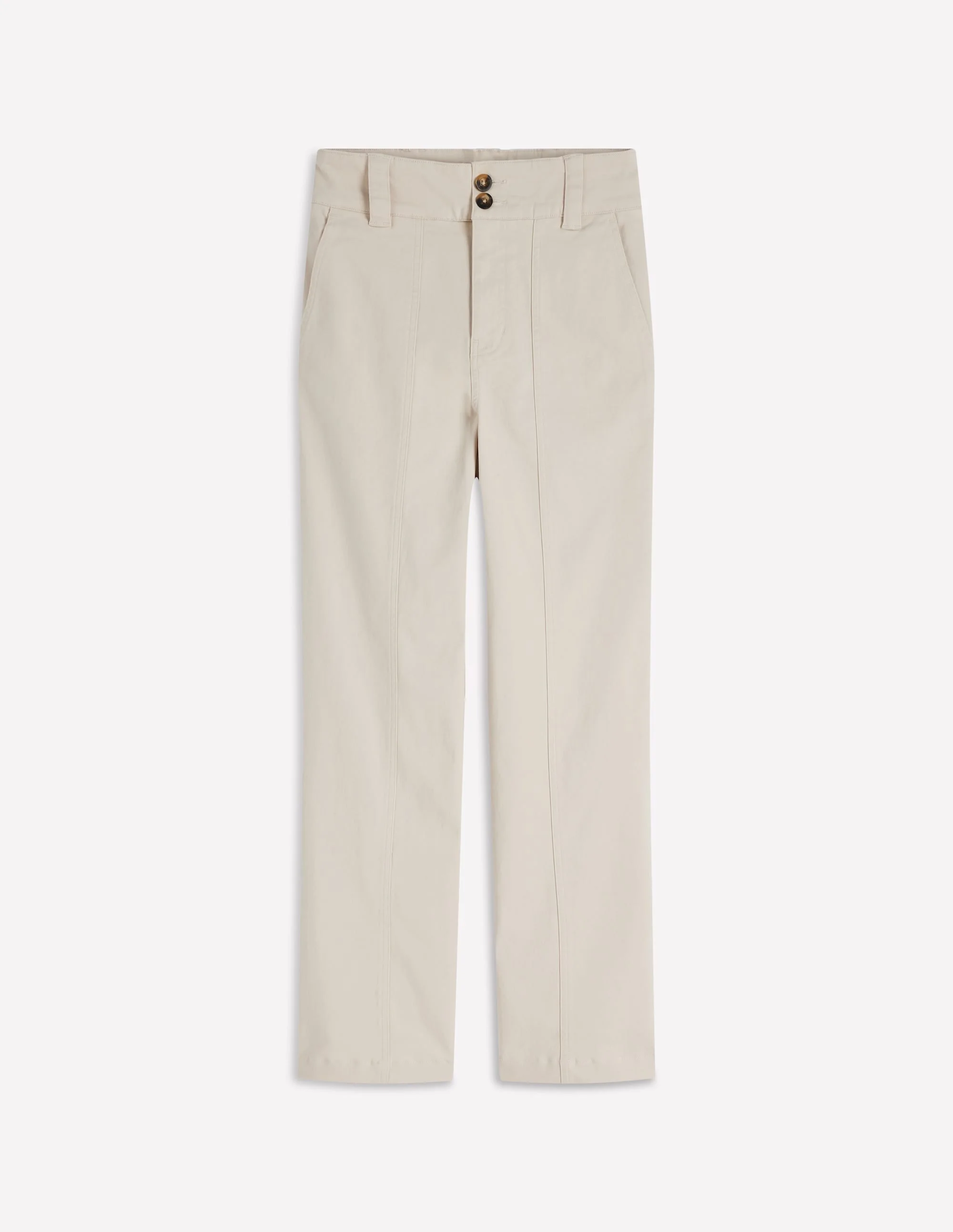Straight Leg Chino Pants-Almond Milk - 1