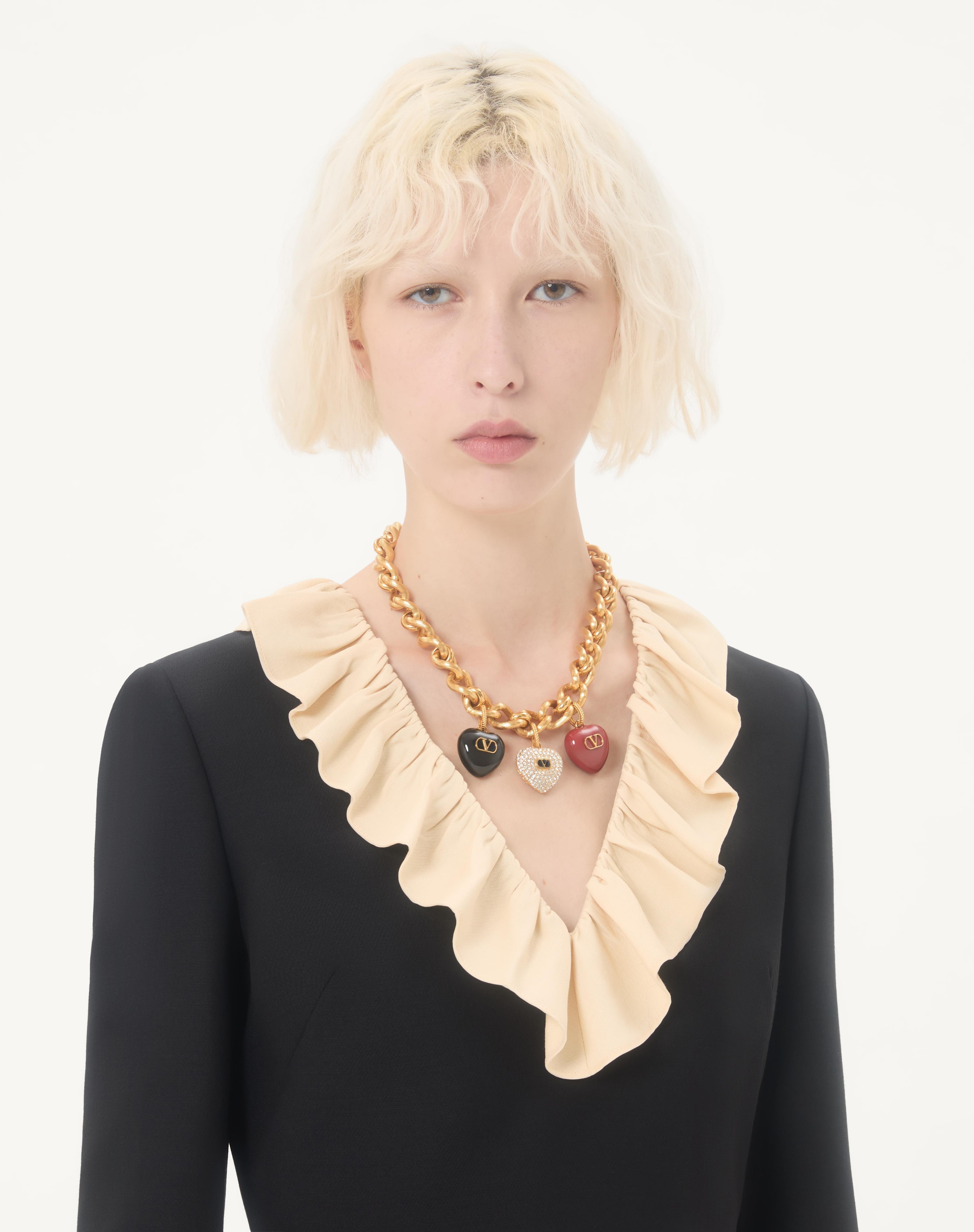 COEUR ROYAL NECKLACE IN METAL, ENAMEL AND SWAROVSKI® CRYSTALS - 2