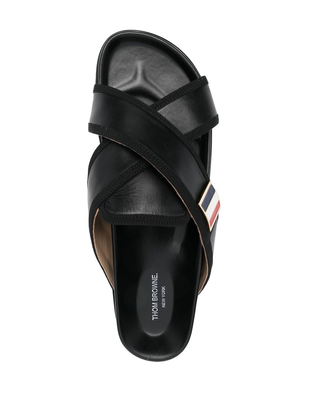 cross-strap flat sandals - 4