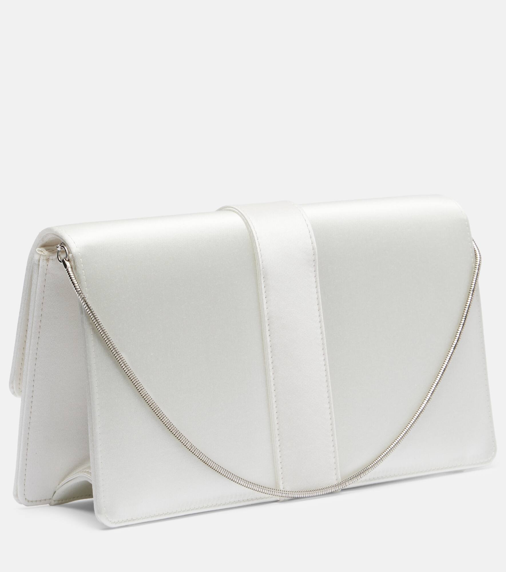 Capri embellished satin clutch - 4