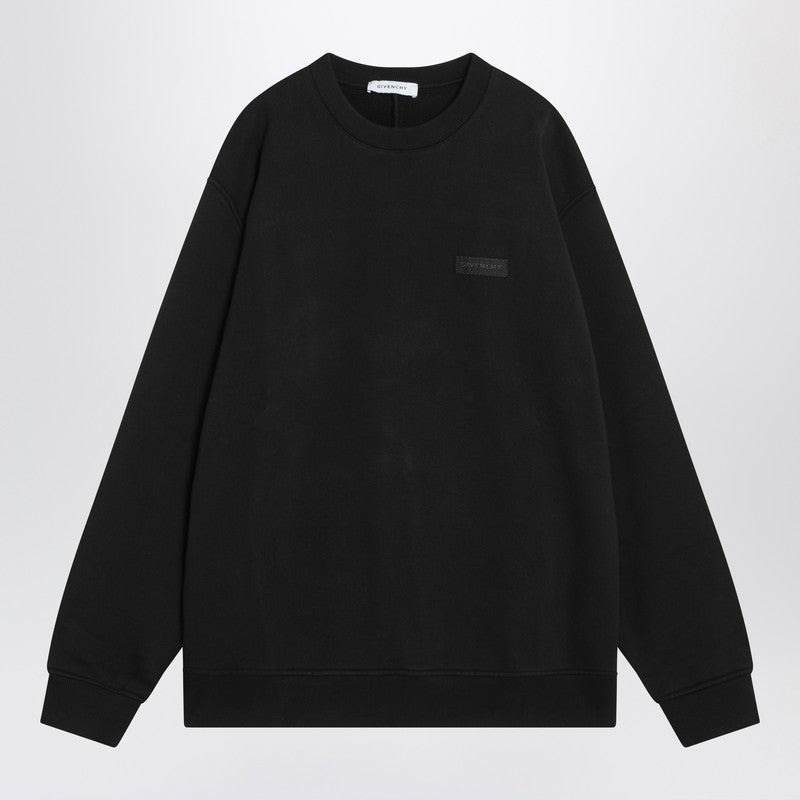Givenchy Black Crew Neck Cotton Sweatshirt Men - 1