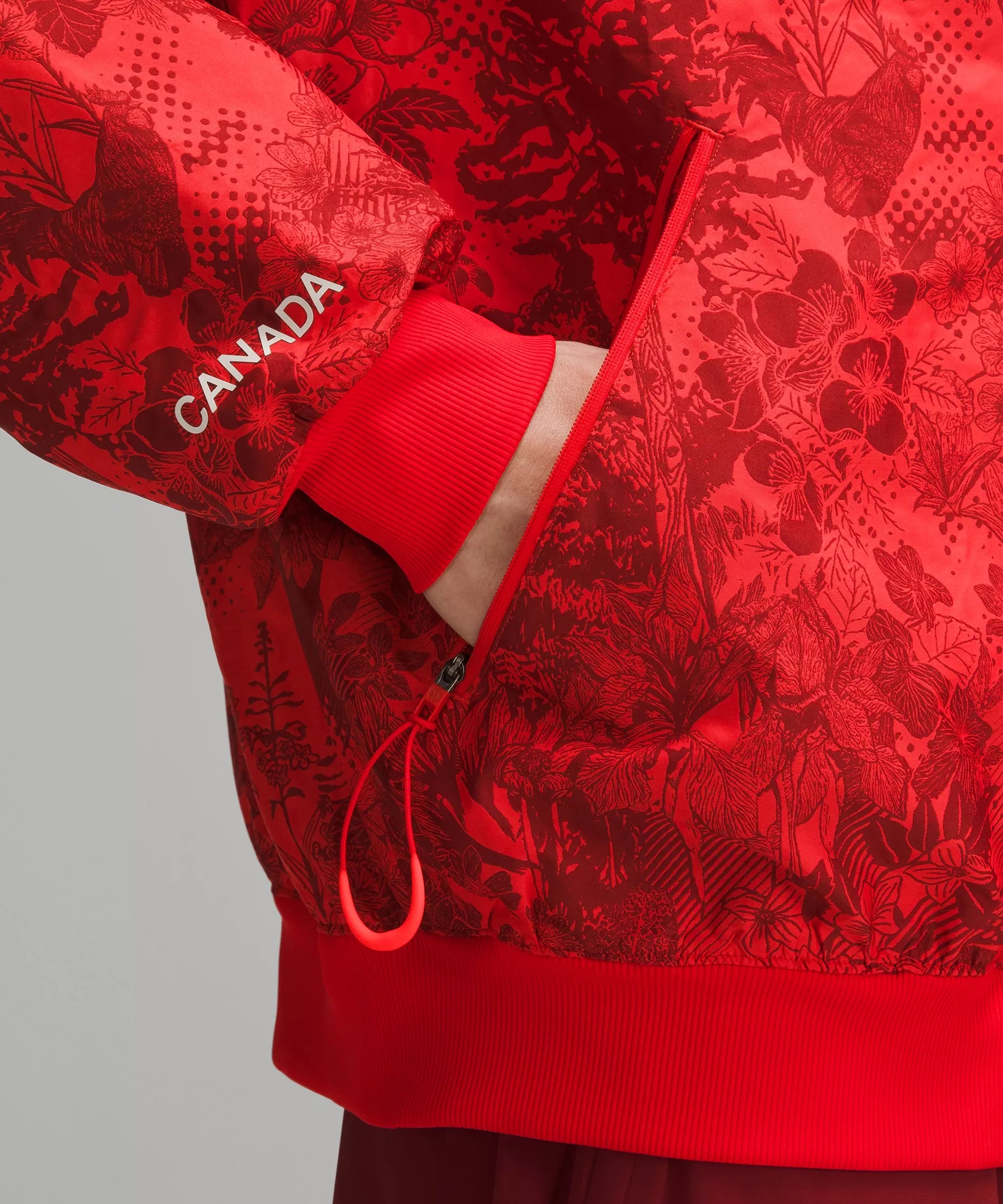 Team Canada Men's Vented Jacquard Bomber Jacket *COC Logo - 5