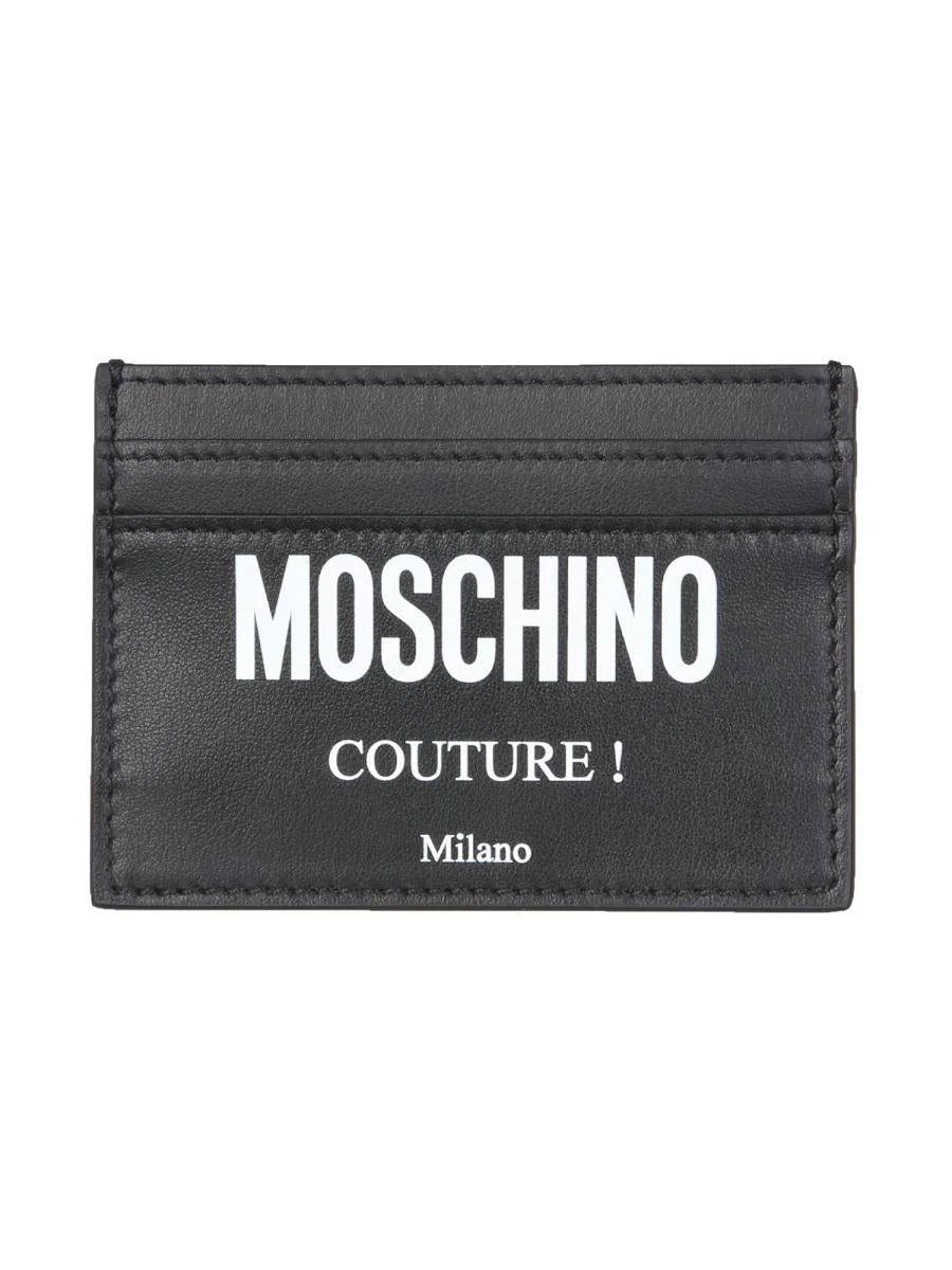 MOSCHINO CARD HOLDER WITH LOGO - 1