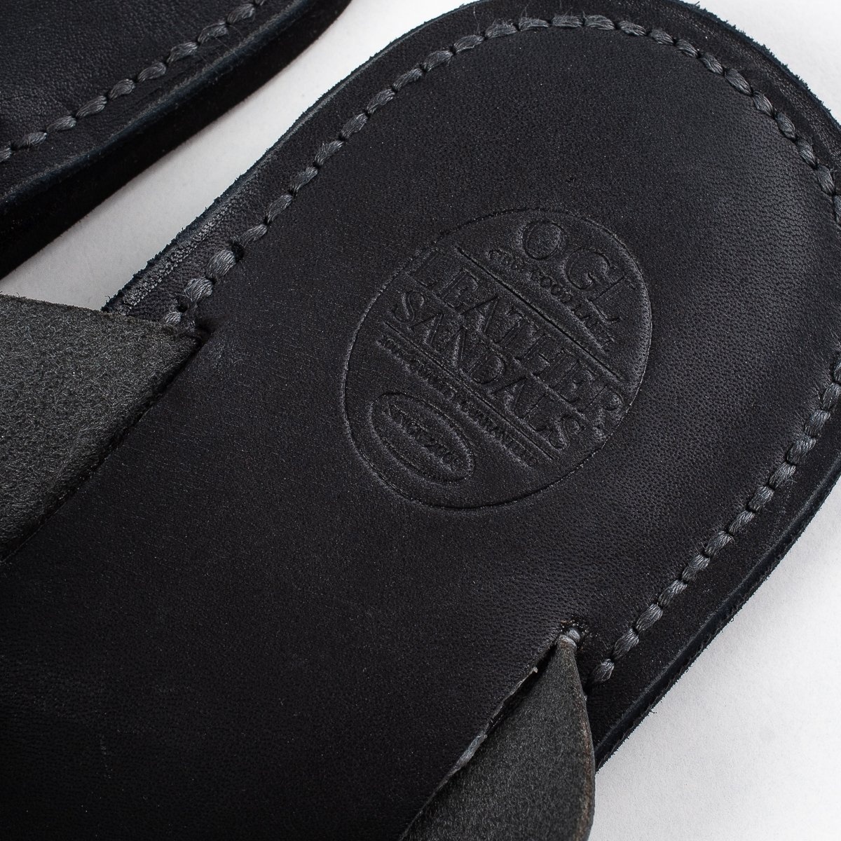 OGL-DRSOLE-CROSS-BLK OGL X Dr. Sole Leather Cross Sandals - Black - 7