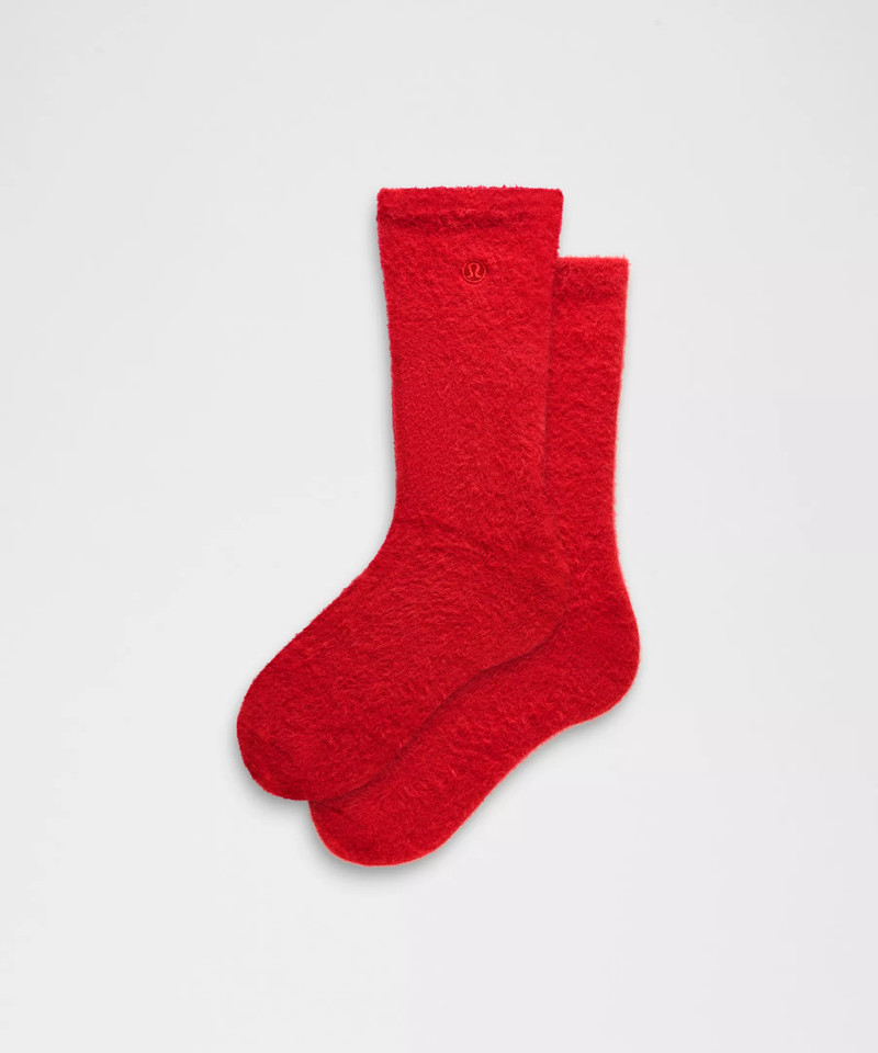 Unisex Fuzzy Crew Socks 1