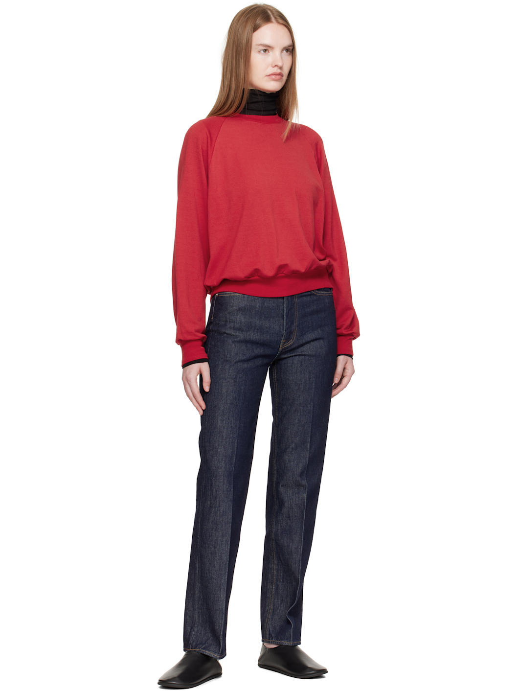 Indigo Hard Twist Denim 5P Jeans - 4