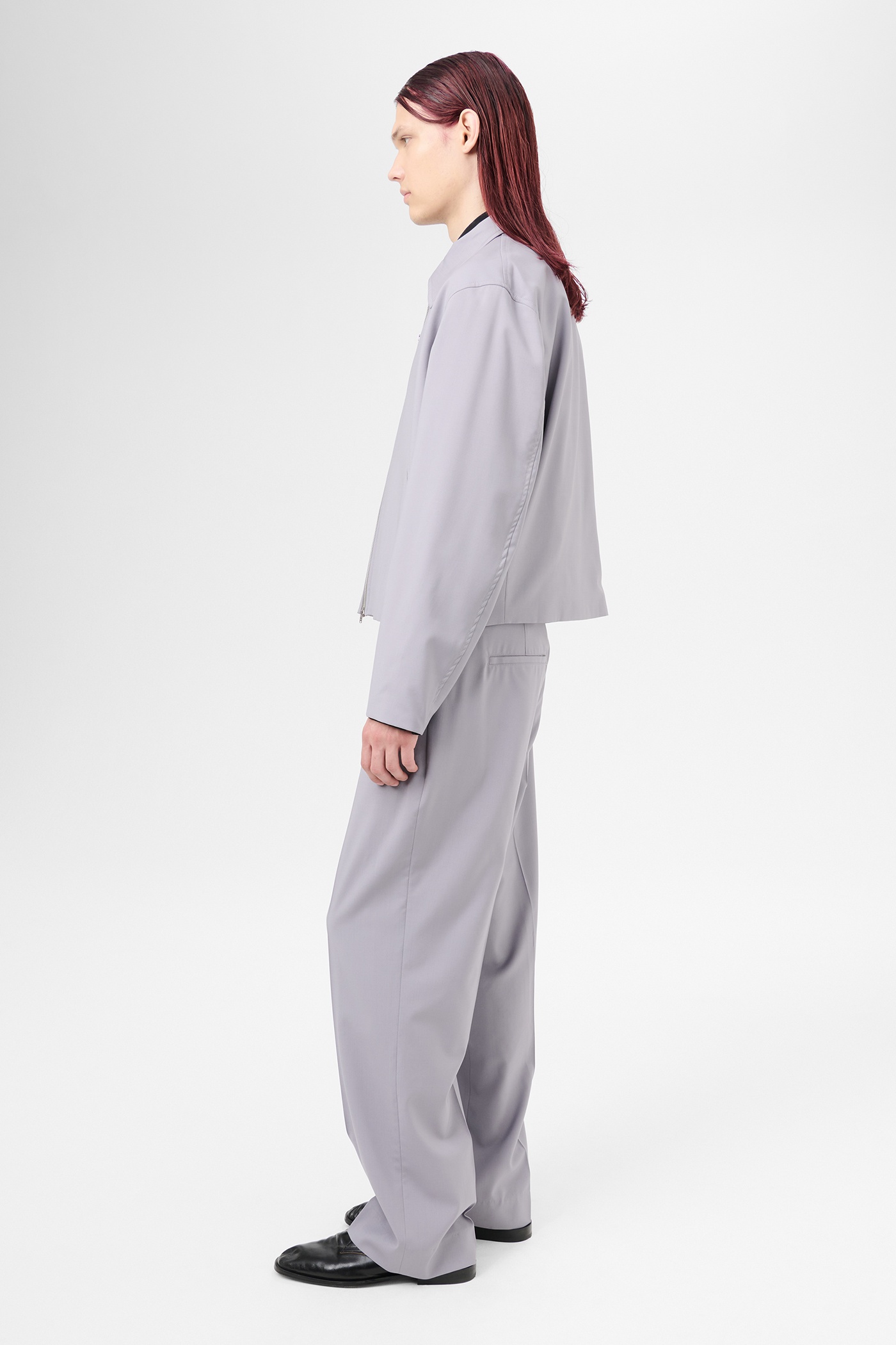 Mini Jacket Dusty Lavender High Twist Wool - 5