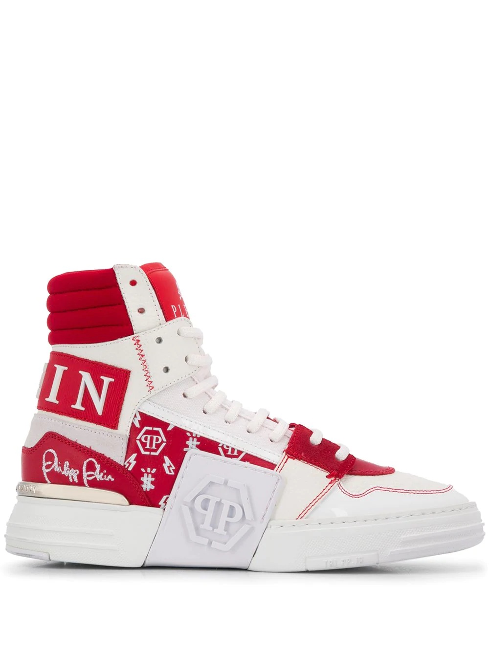 high top Phantom Kick$ monogram sneakers - 1