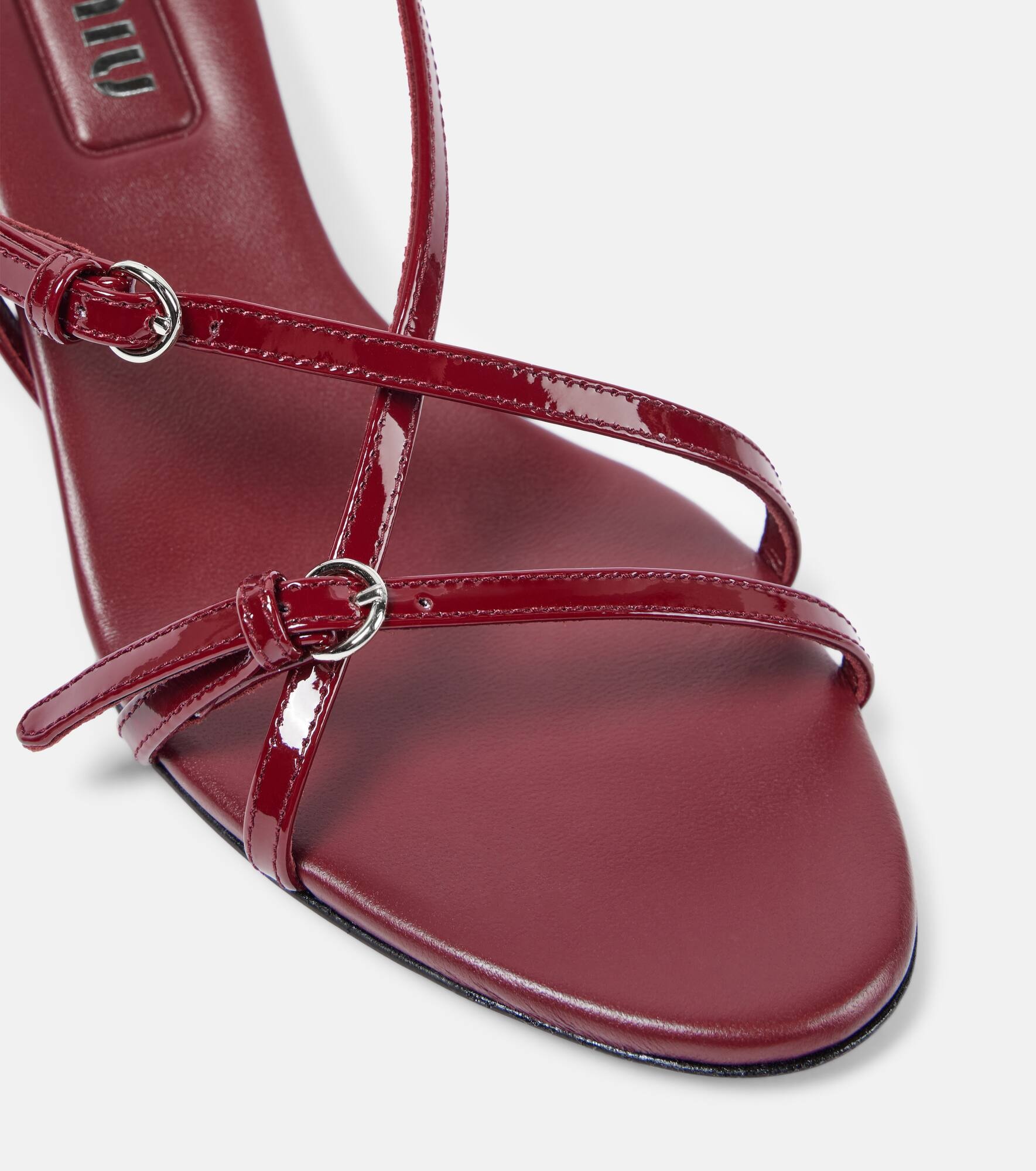55 patent leather sandals - 5