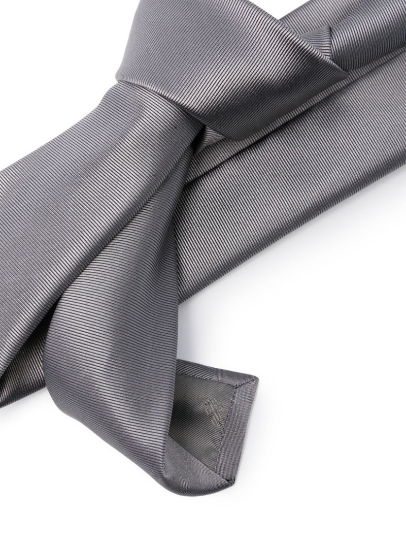 EMPORIO ARMANI faille silk tie outlook