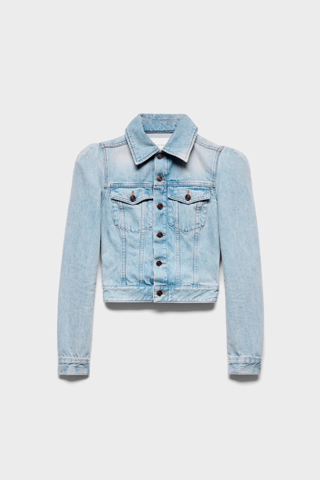 PUFF SLEEVE TRUCKER JACKET - 1