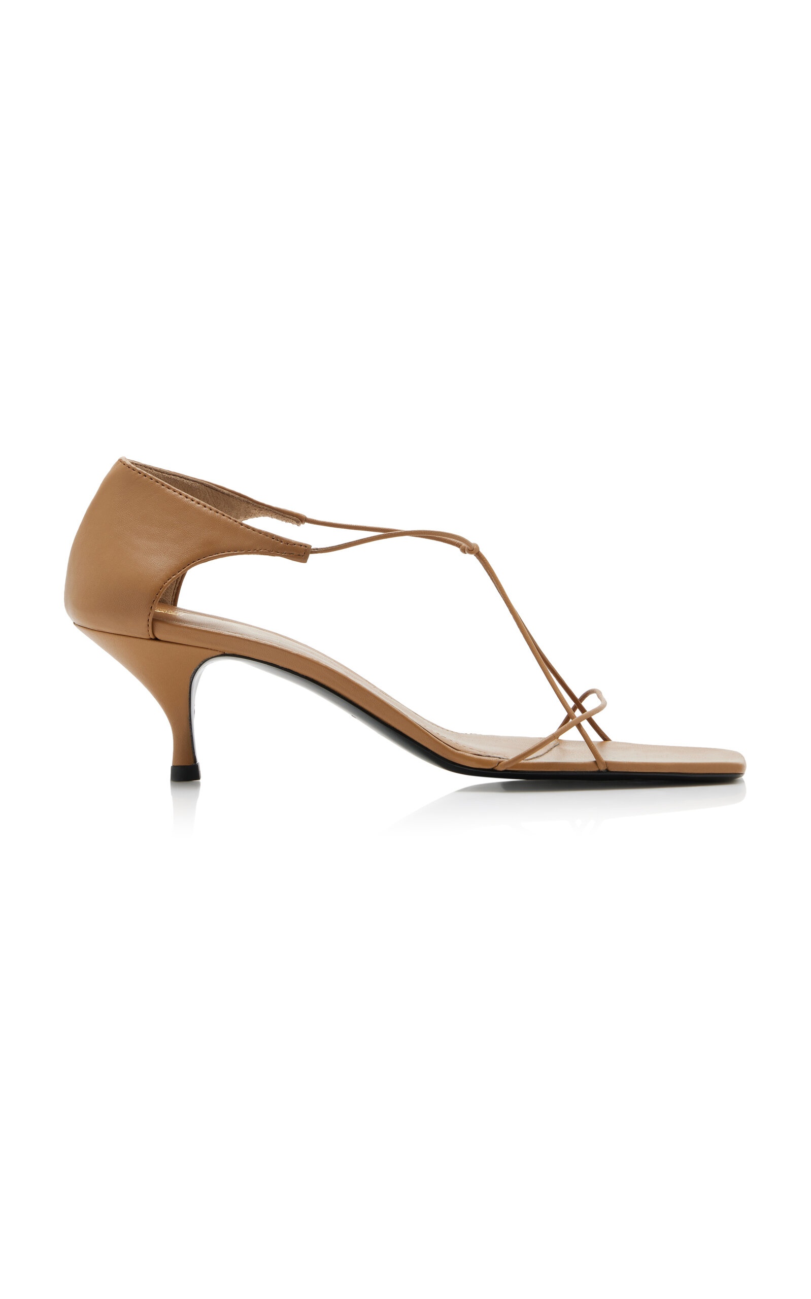 Knotted Leather Sandals tan - 1