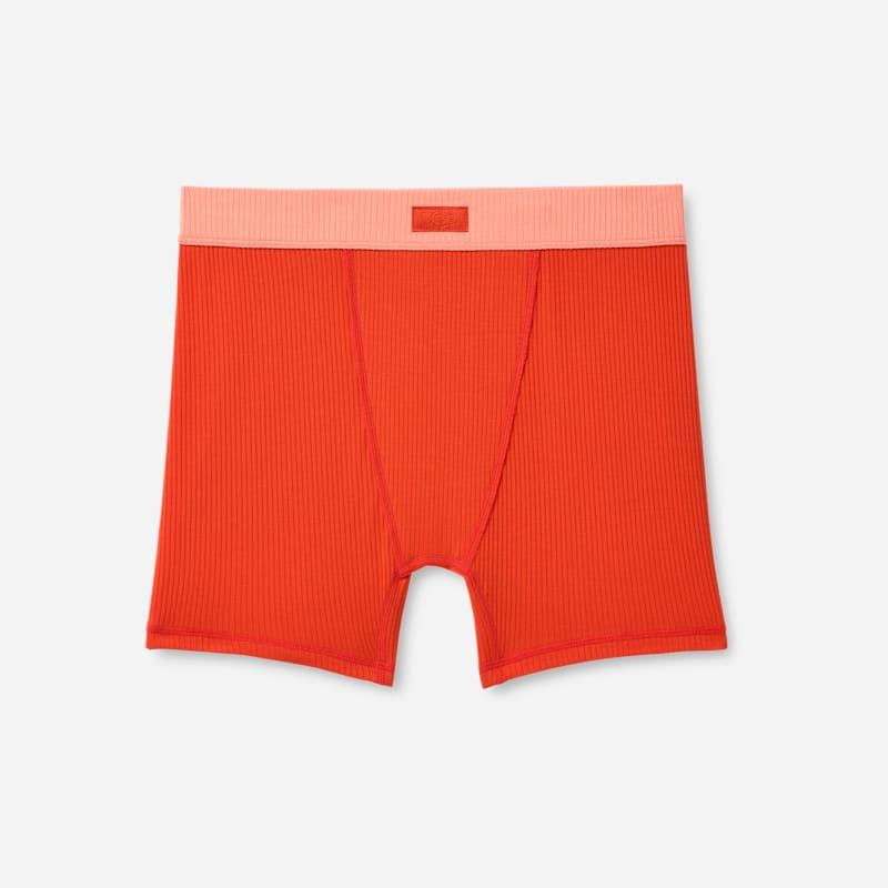 ® Women's Alexiah Boy Short Rib LENZINGu2122 ECOVEROu2122 Viscose Blend Bottoms in Lobster/petal 1