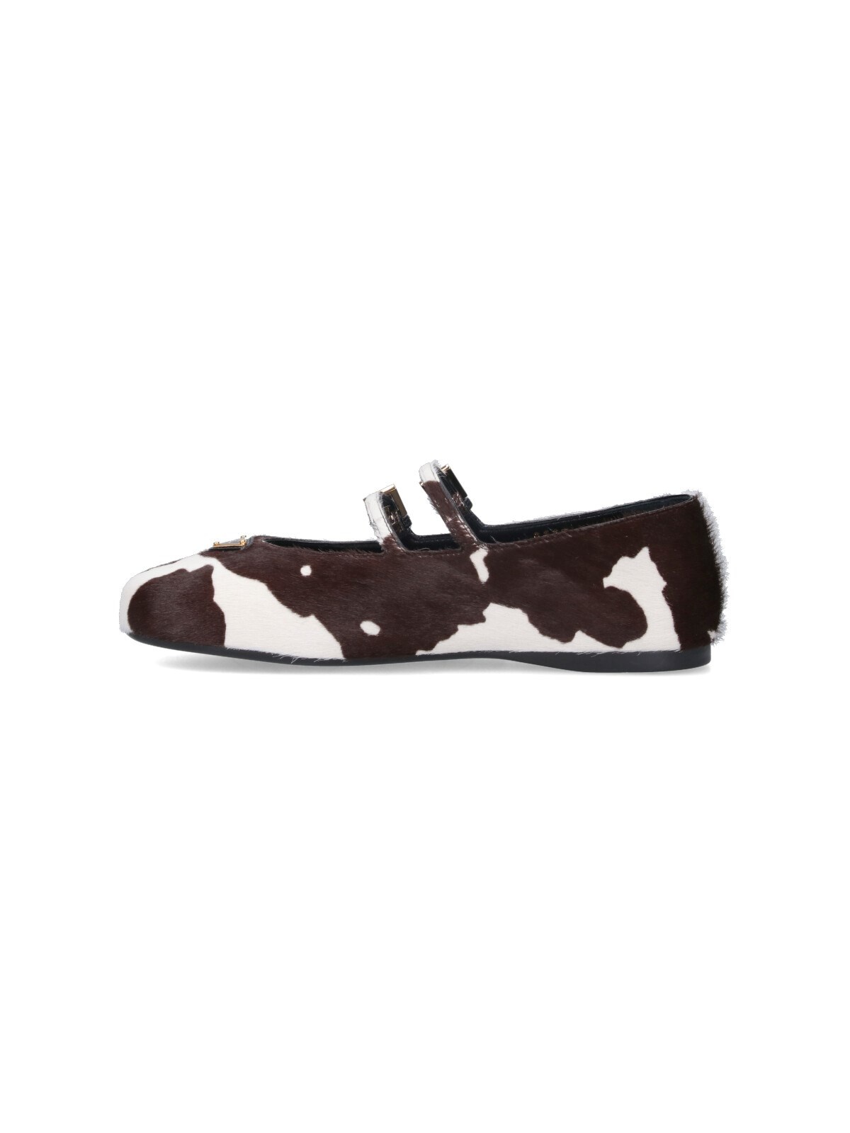 CALF PONY BALLET FLATS - 3