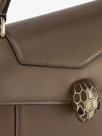 BVLGARI Serpenti Forever medium leather top-handle bag outlook