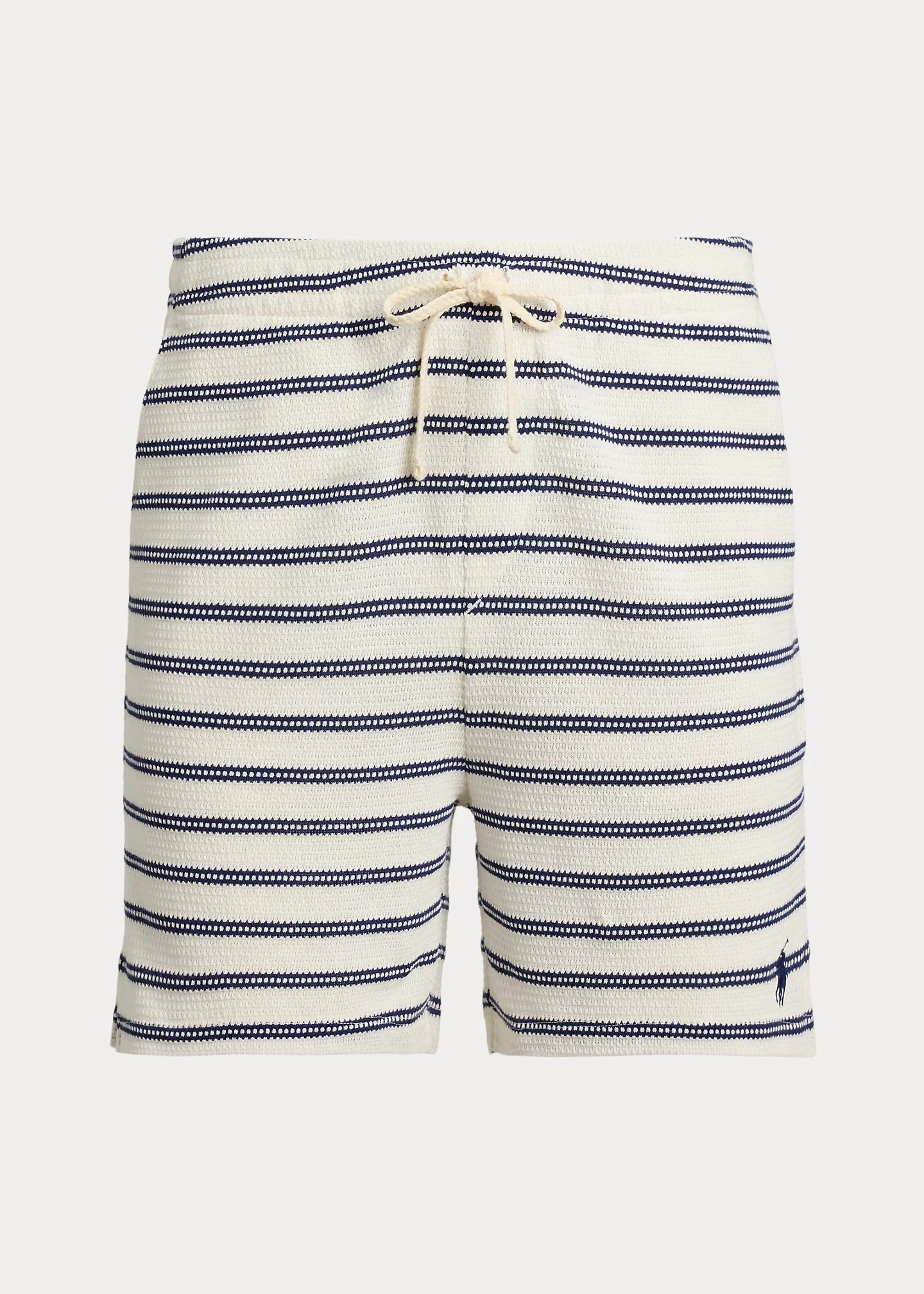 6-Inch Striped Pointelle-Ribbed Short - 1