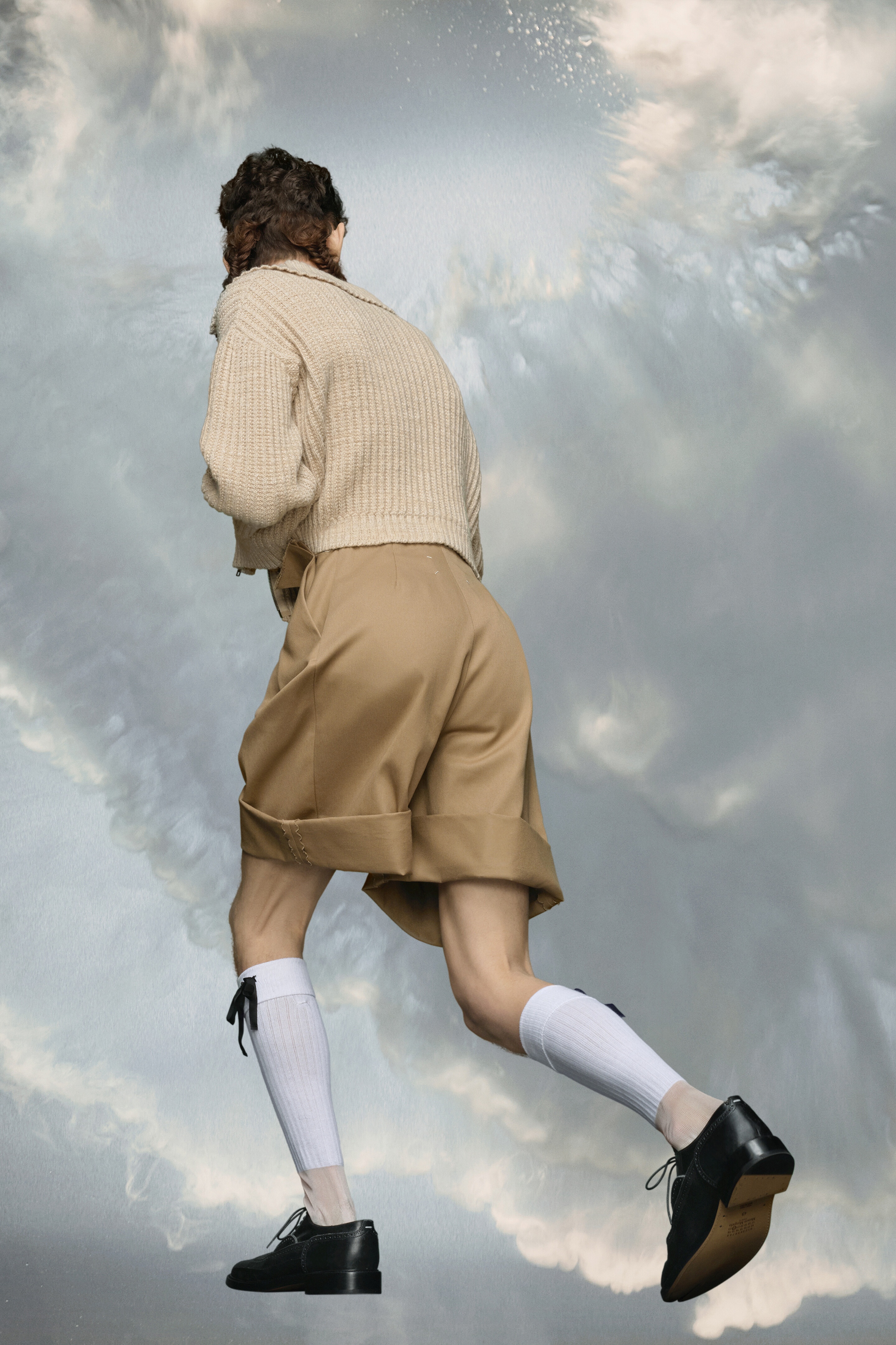 Distorted knit zip sweater - 4