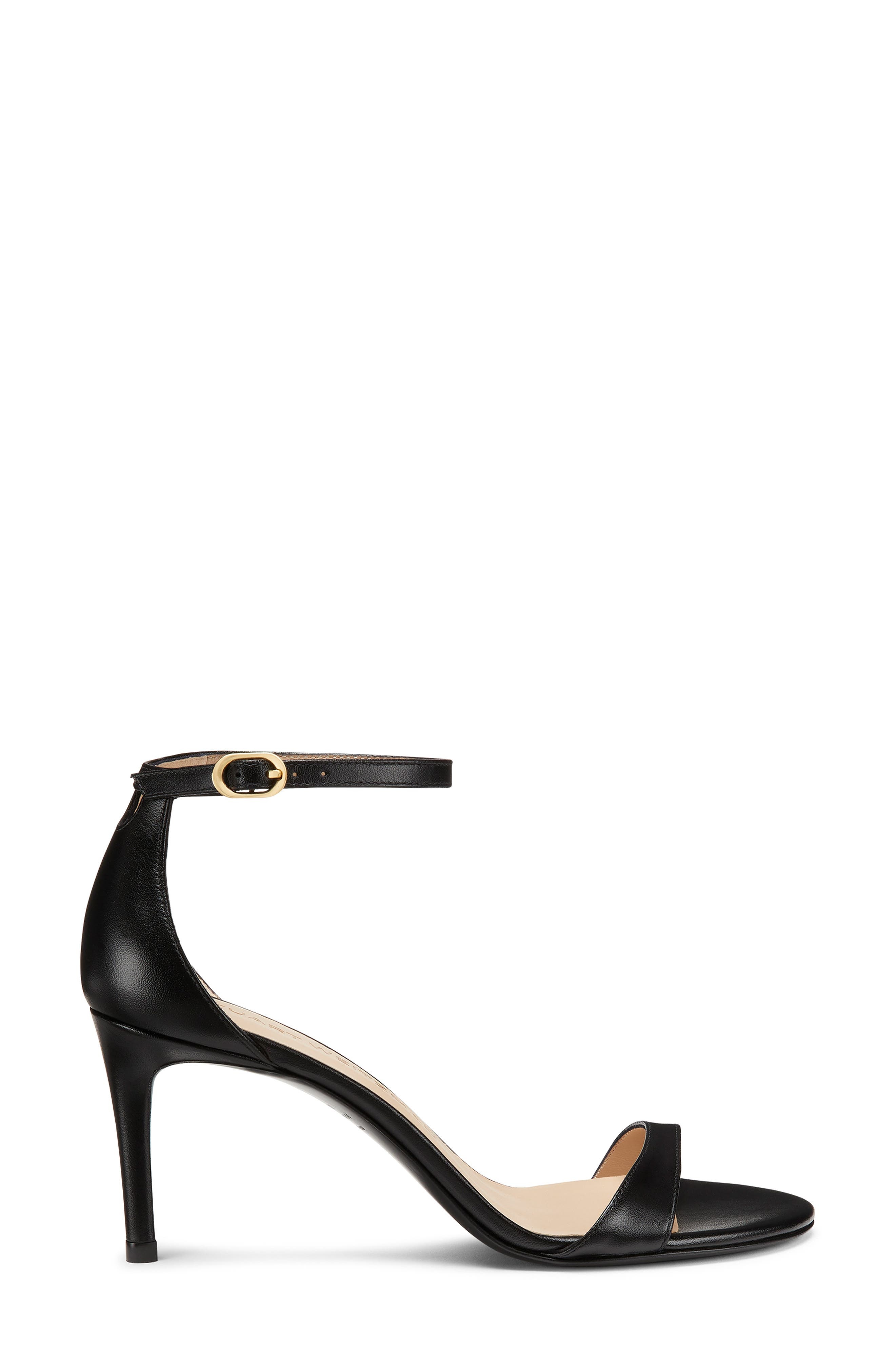 Stuart Weitzman Nudist II 75 Sandal in Black at Nordstrom - 2