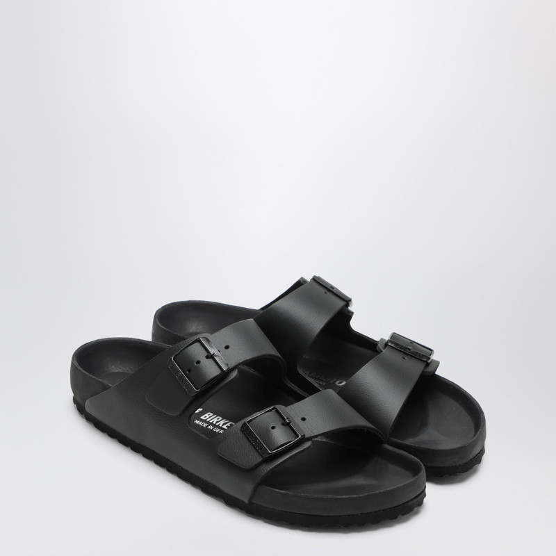 BIRKENSTOCK Black Arizona slides in EVA and natural leather outlook