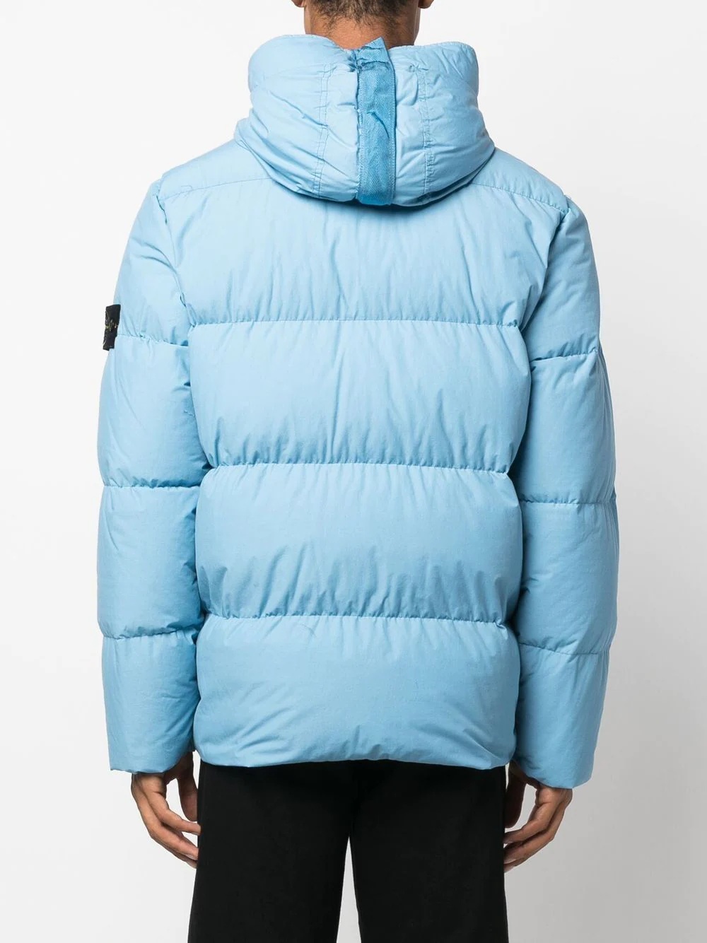 Compass-badge hooded puffer jacket - 4