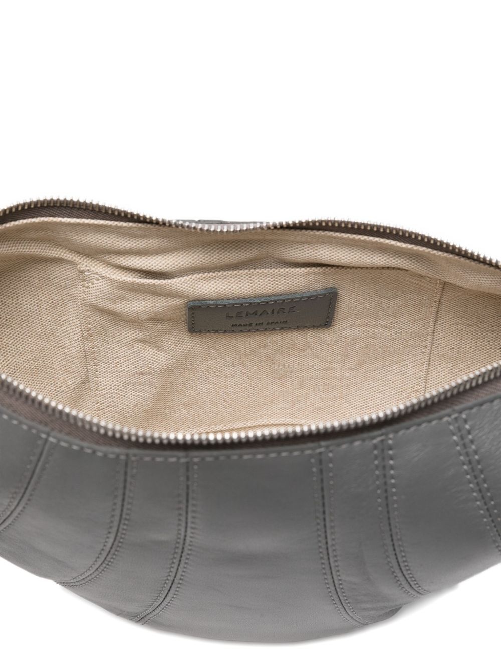 Croissant knotted lambskin shoulder bag - 5