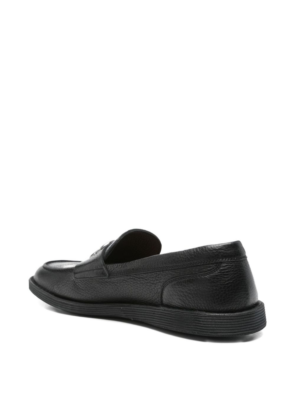 DG logo leather loafers - 3