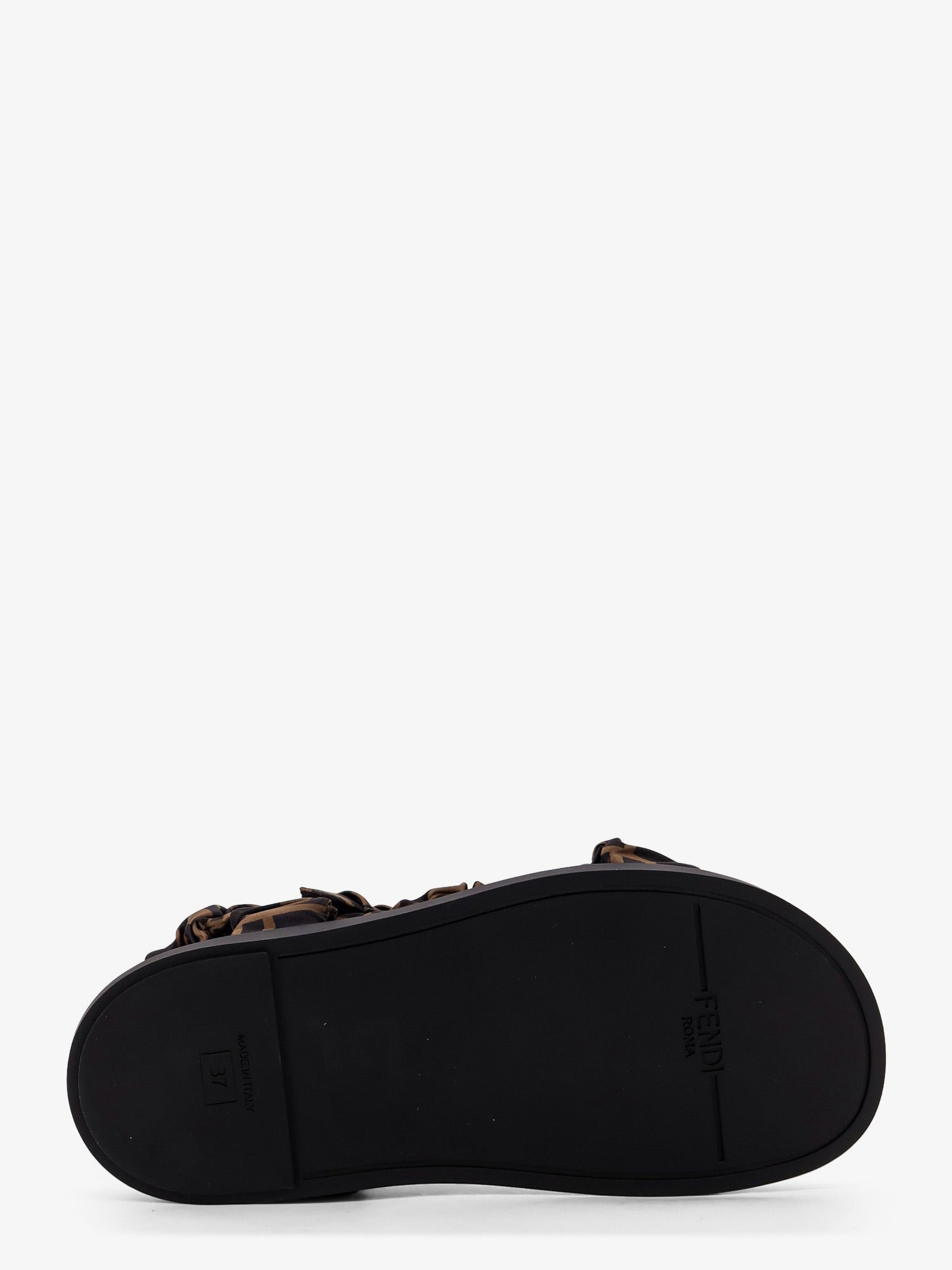 Feel Elastic Satin Sandals With Ff Motif - 5