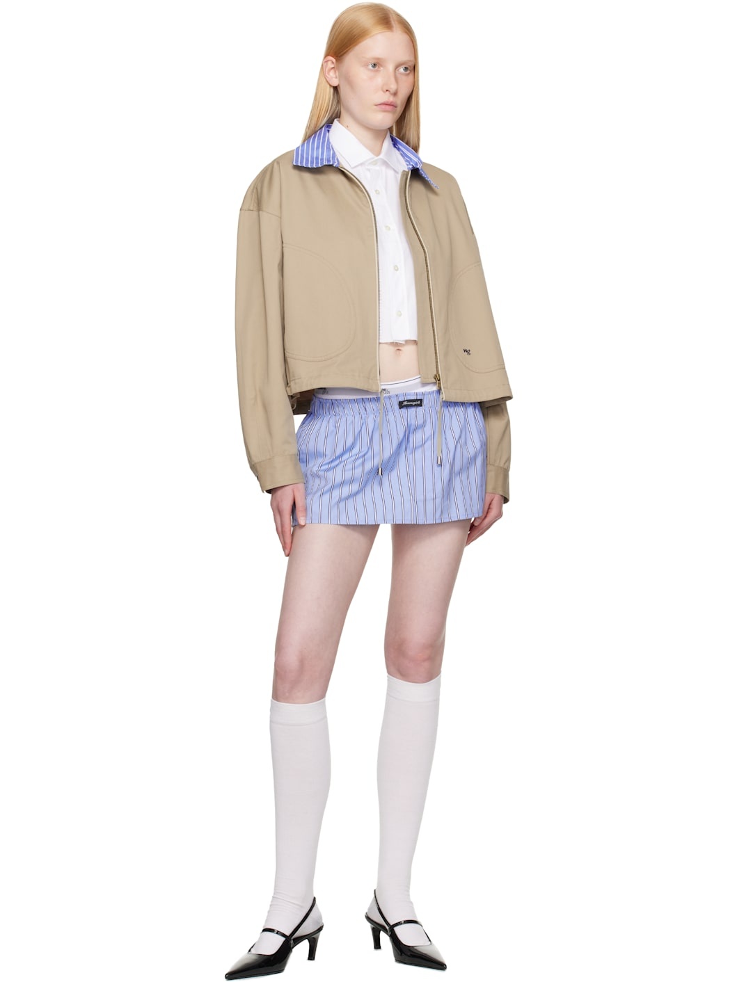 Blue Boxer Miniskirt - 4