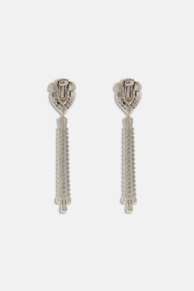 Alessandra Rich CRYSTAL EARRINGS WITH FRINGES outlook