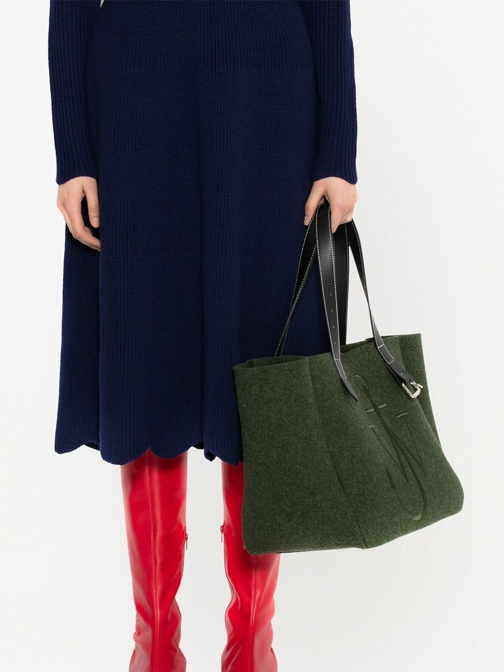 scalloped hem dress - 5