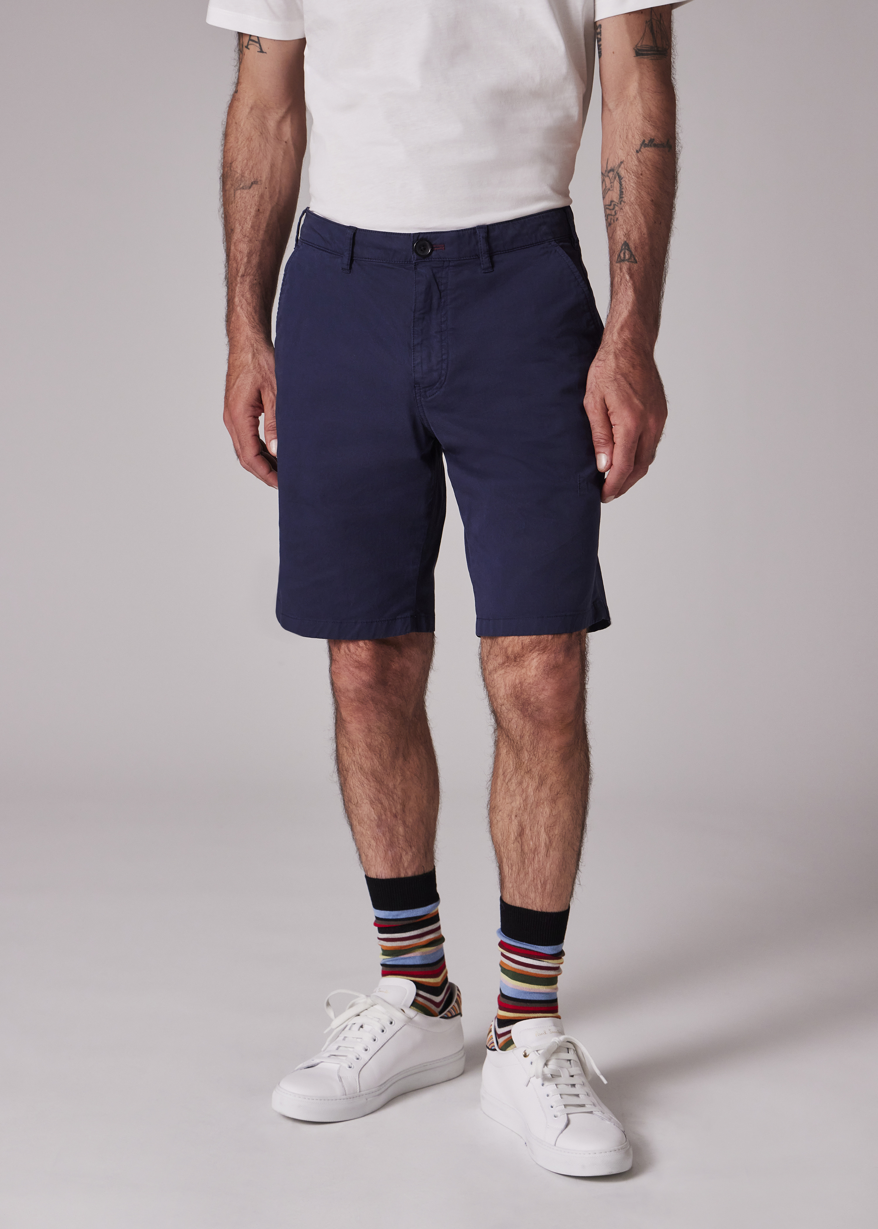 Garment-Dyed Stretch Pima-Cotton Shorts - 3