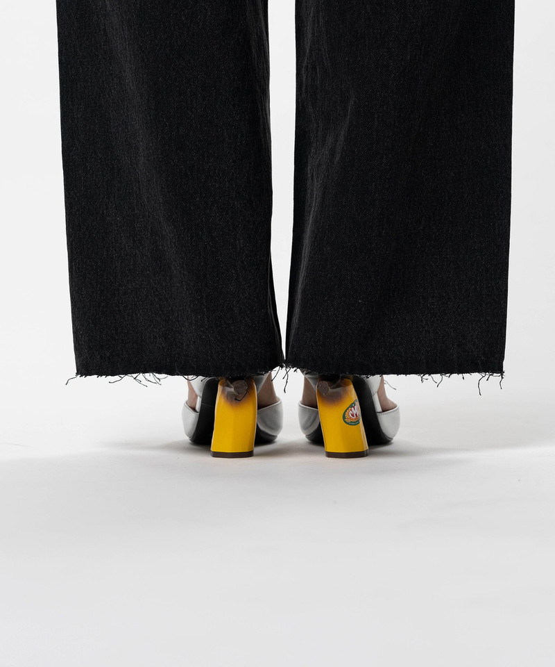 Amateur Sewn Like Wide Denim Pants 13