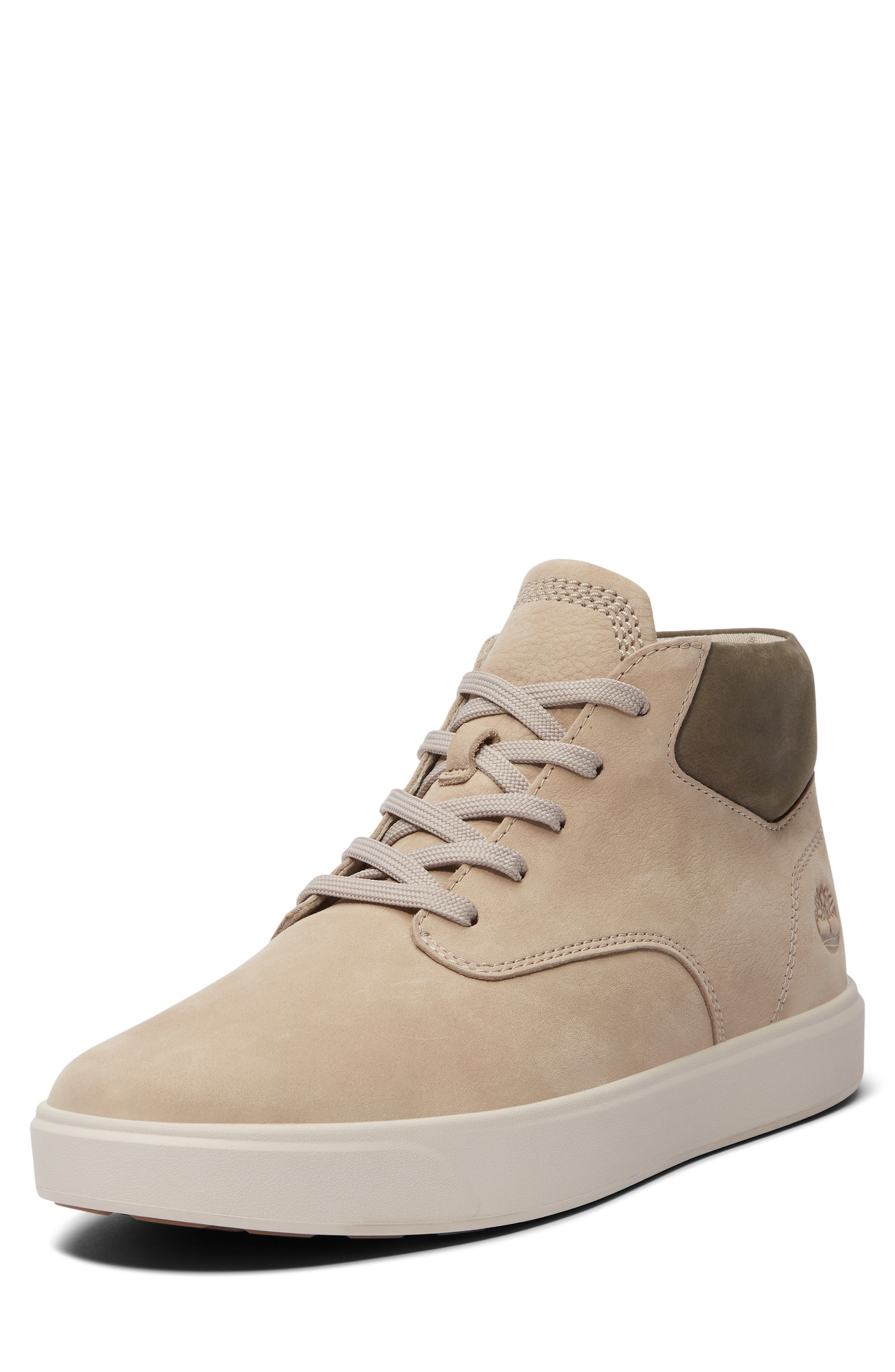 Timberland Emerson Mid Sneaker in Light Taupe Nubuck at Nordstrom - 7