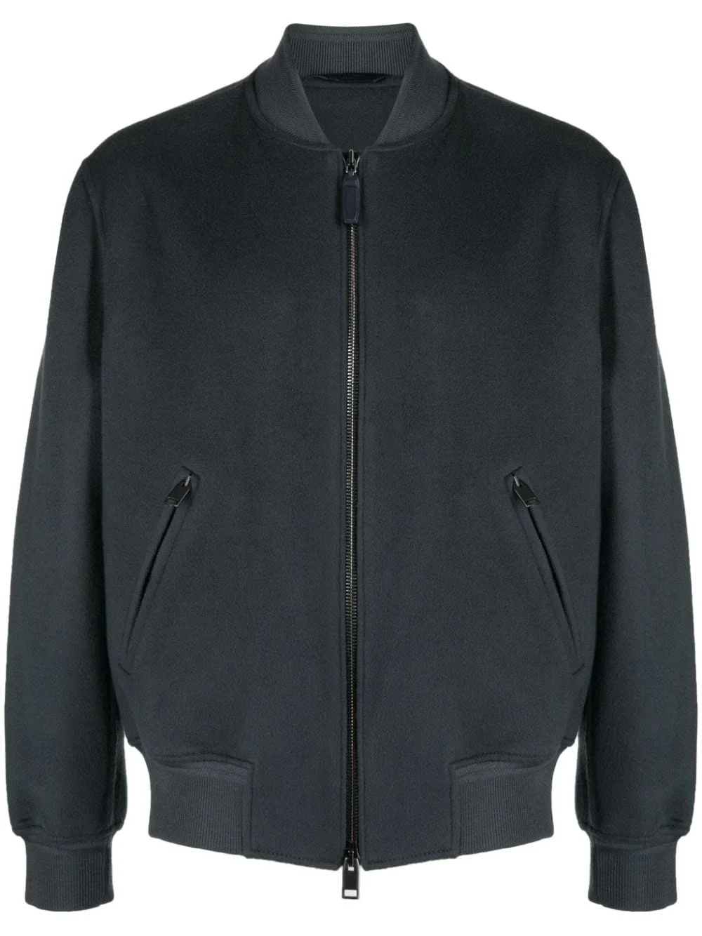 two-way suede bomber jacket - 1