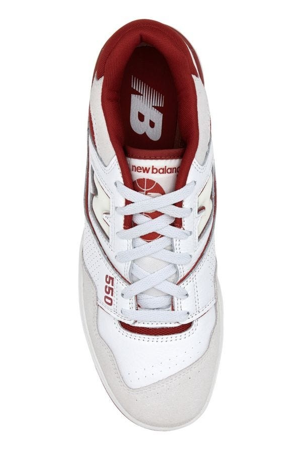 New Balance Two-tones leather and fabric 550 sneakers