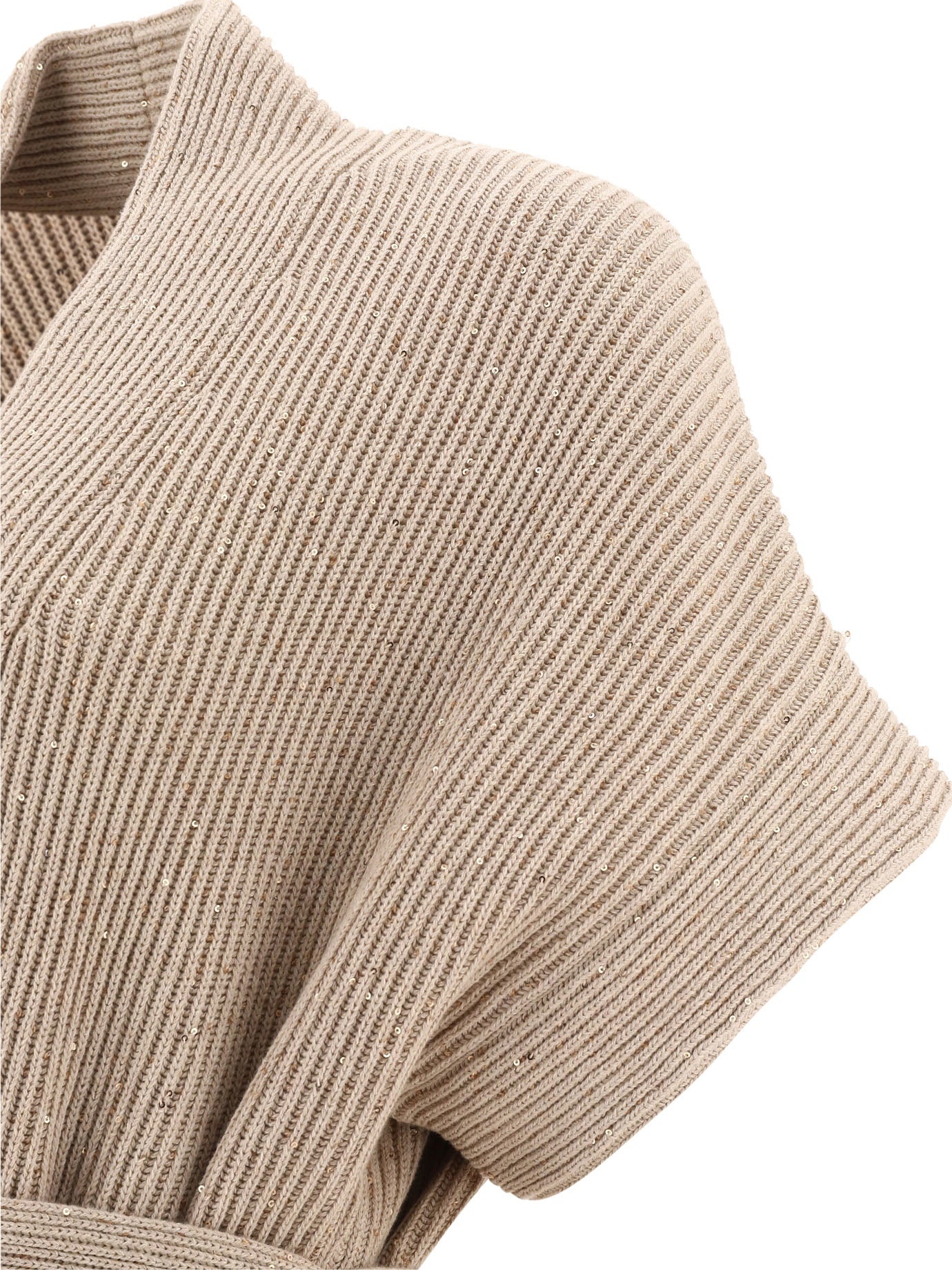 Brunello Cucinelli "diamante" Ribbed Cardigan - 3