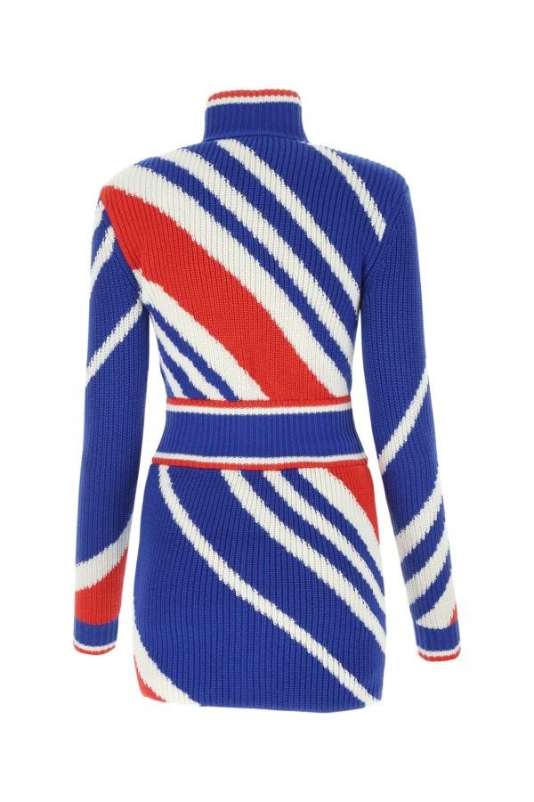 Embroidered wool mini dress - 2