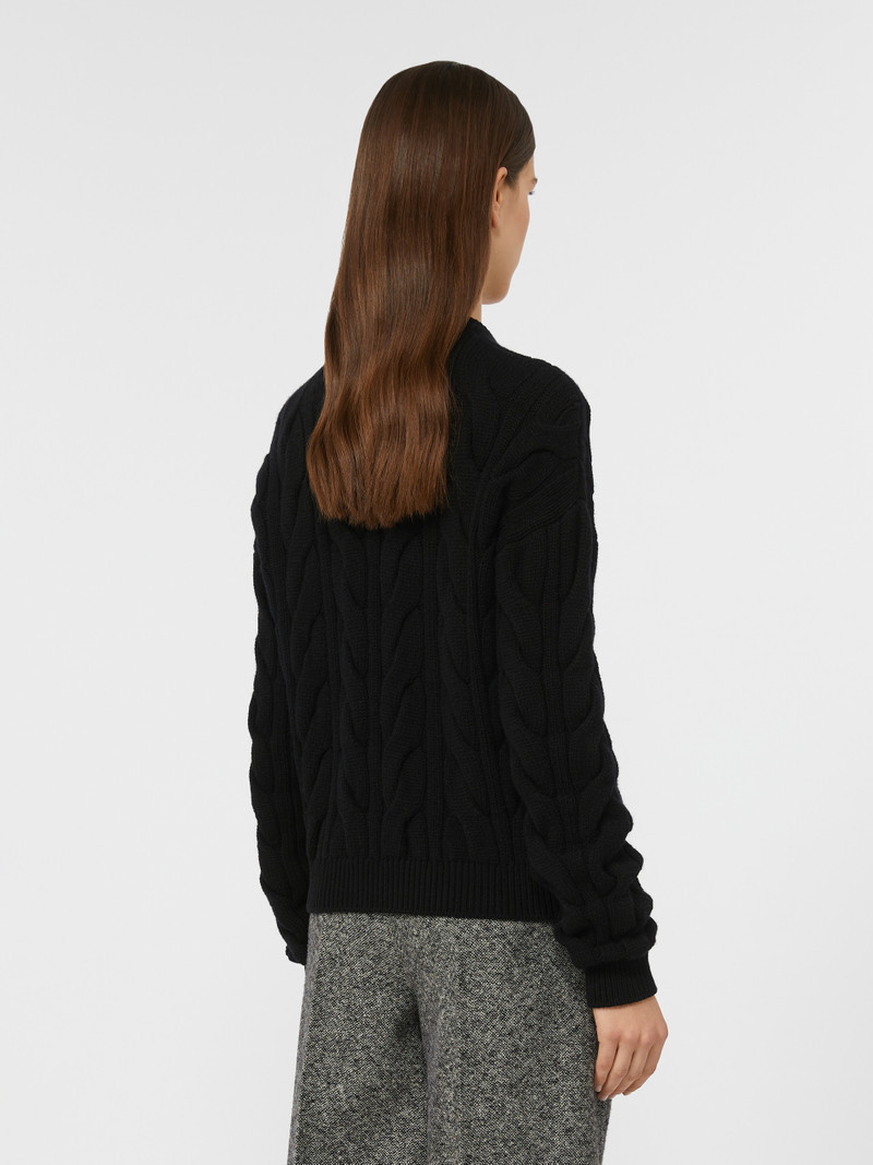 NOSTOC Wool and cashmere jumper with lace 4