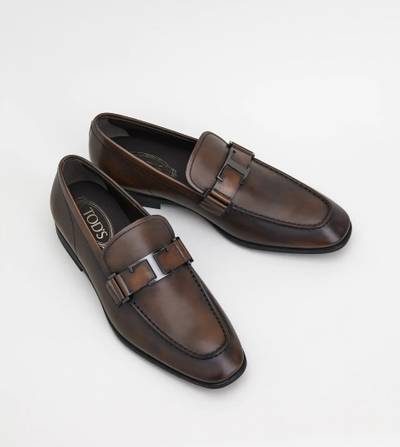 Tod's TIMELESS LOAFERS IN LEATHER - BROWN outlook