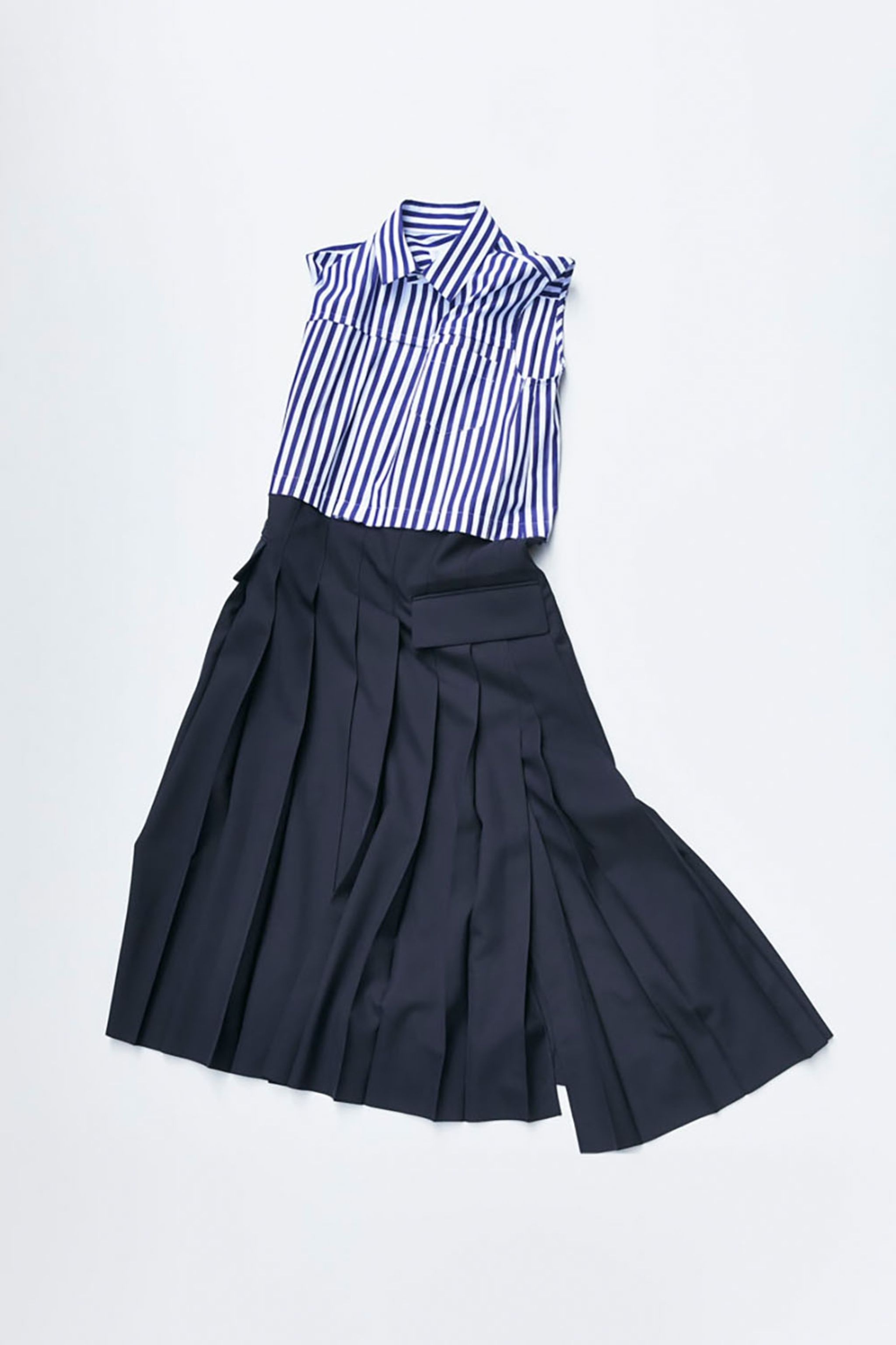 Suiting x Cotton Poplin Dress | sacai Official Store