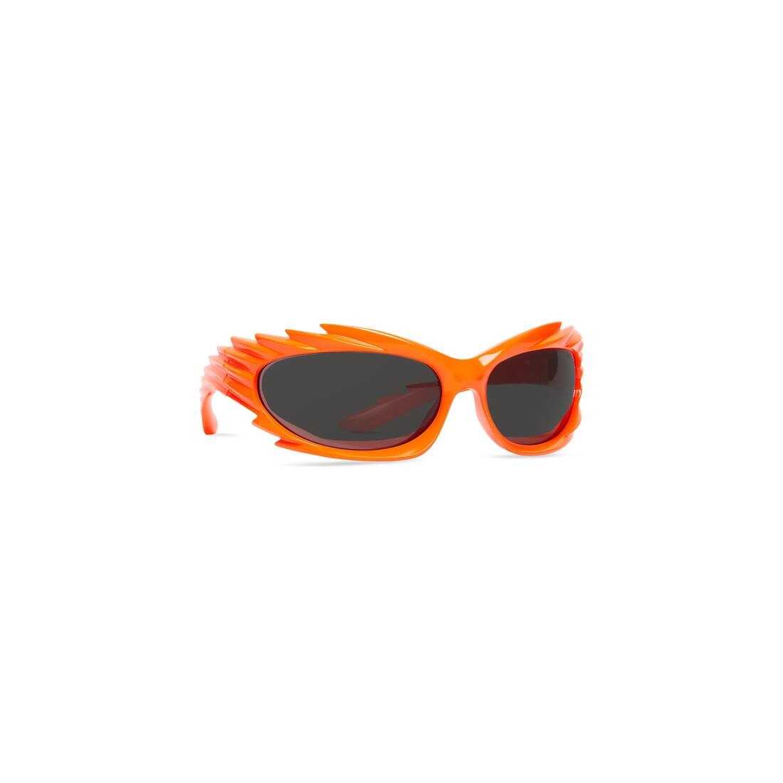 Spike Rectangle Sunglasses  in Fluo Orange - 2