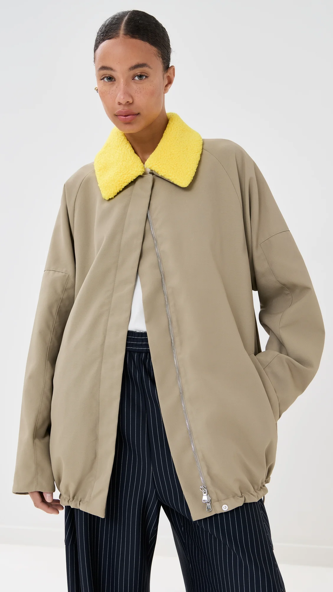 Lotte Nylon Carcoat with Removable Sherpa - 1