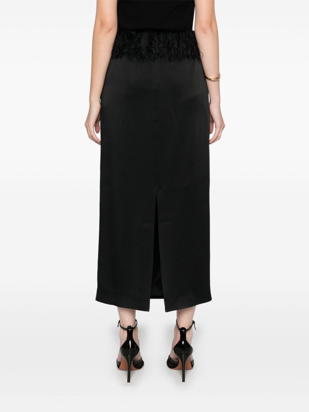 fringed maxi skirt - 4