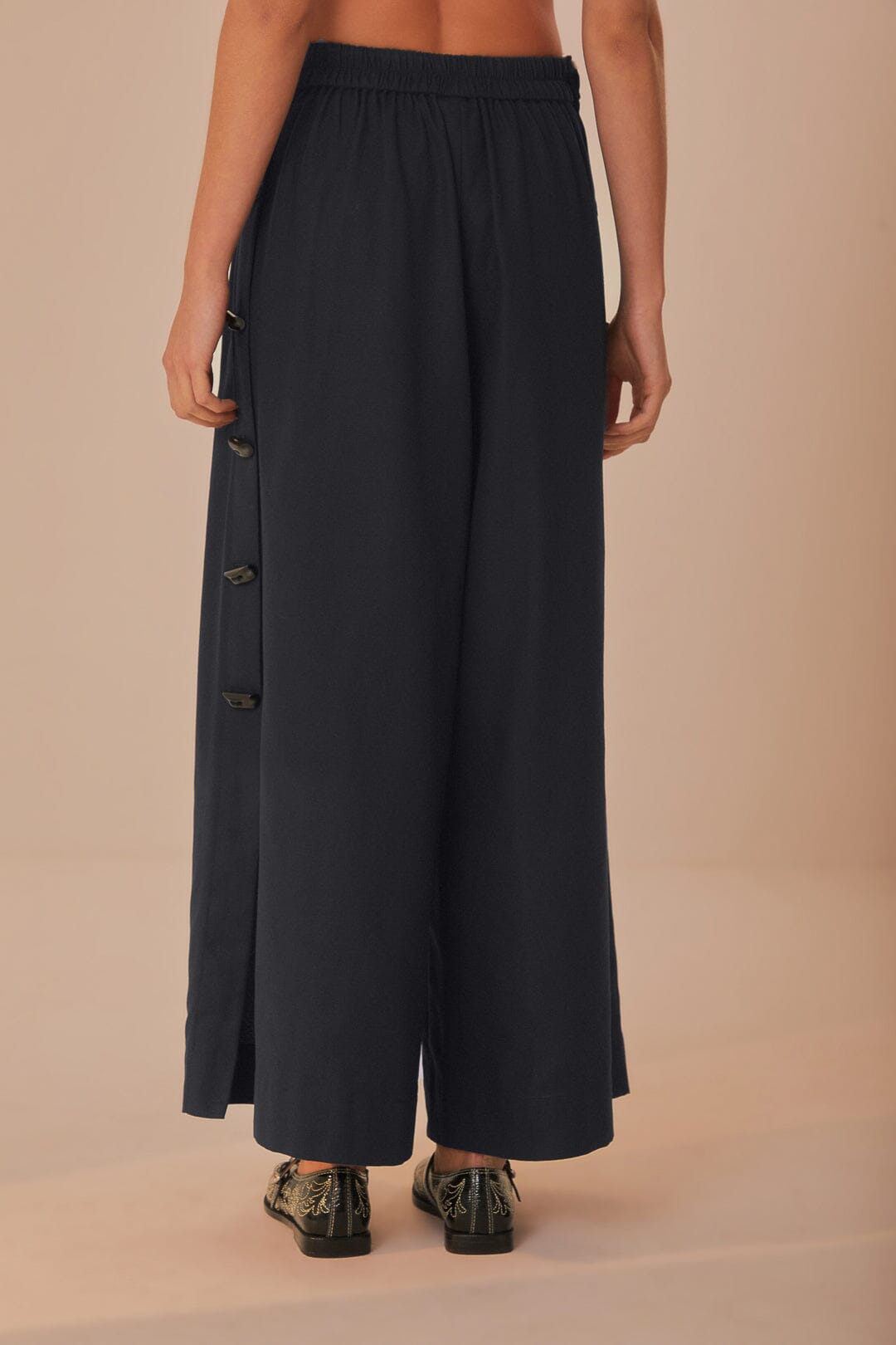 Black Button Pants - 4