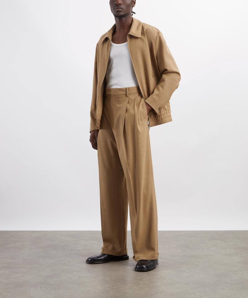 Braghier Khaki Wide-Fit Trousers 2