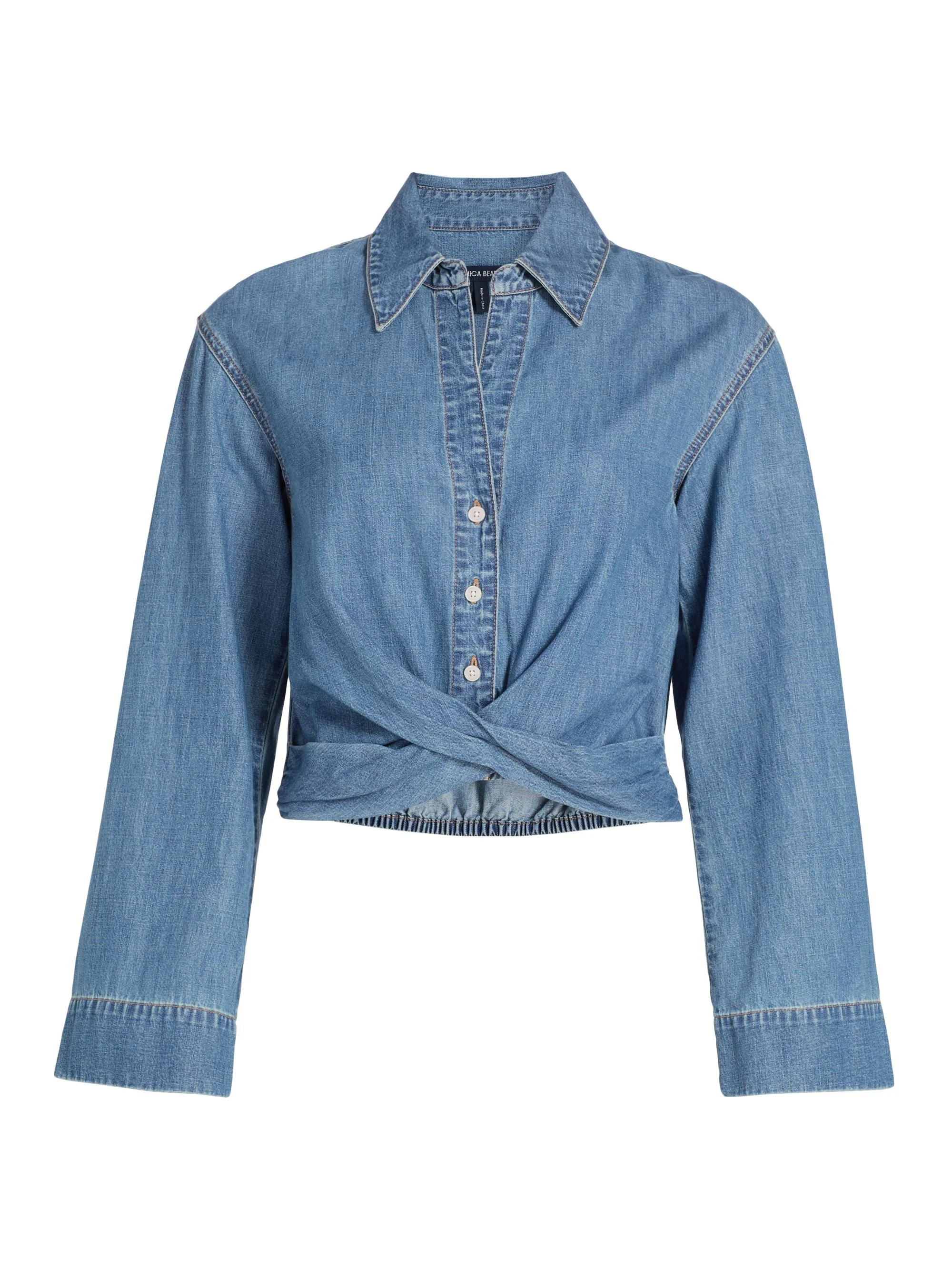 Women's Timothy Denim Shirt - Ripple Haze - 1